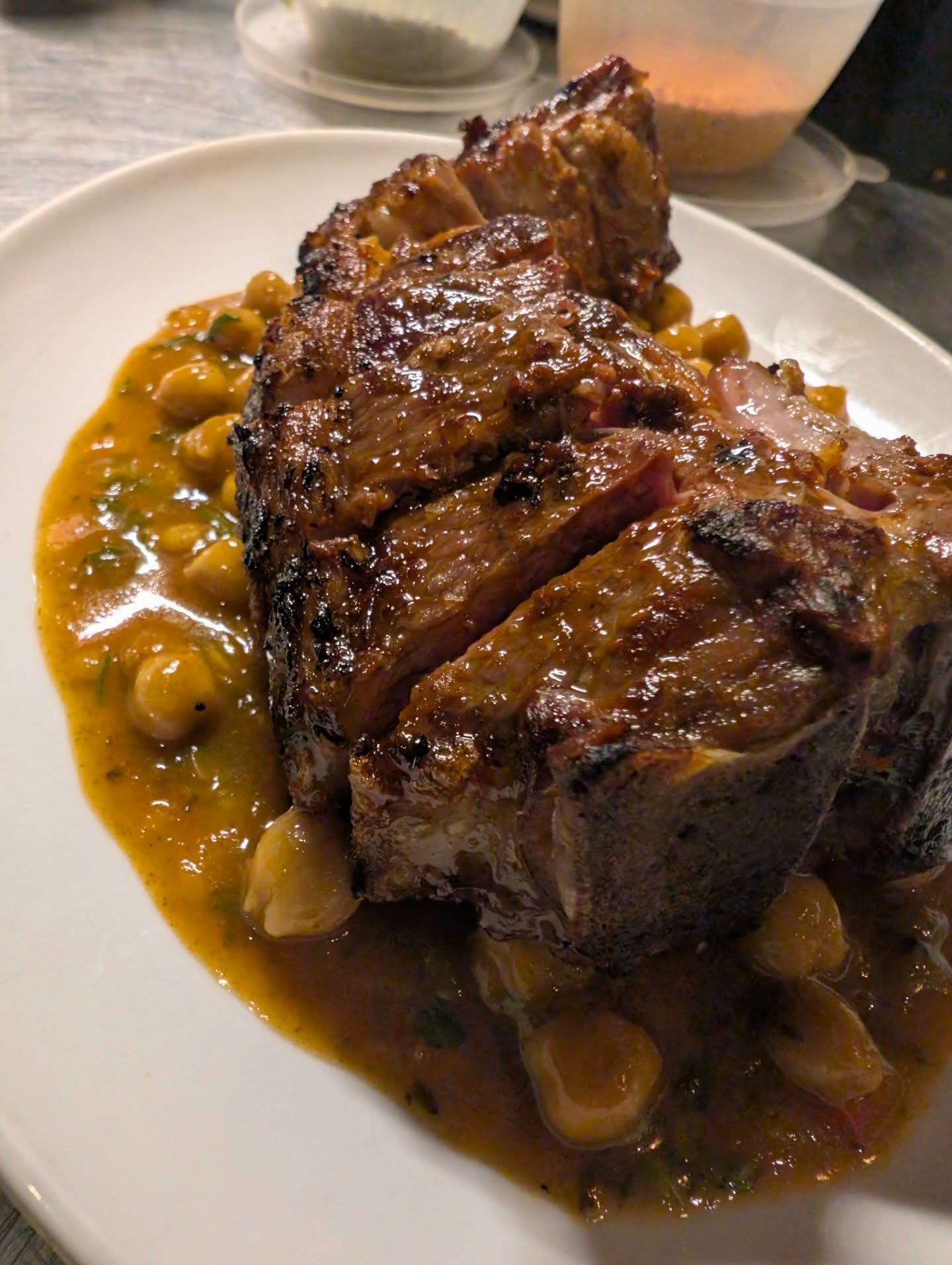 If we were a market stall we would shout 'Si papasito, una menestra, dos de lengua y una de birria. Al paso.... Aqui a sus ordenes'
Ox Tongue & Hogget from our ñañitas Rachel @trenchmore_farm & Rosie @nuthurstfarmlamb
Hogget Chop con Plantain & Chickpea Menestra
Tacos de Ox Tongue Adobaba, Cheese Costra & Macha
Birria de Shoulder - un clasico mi men
#localrestaurant #brightoneats #palmito #goodfoodguide #latinfood
