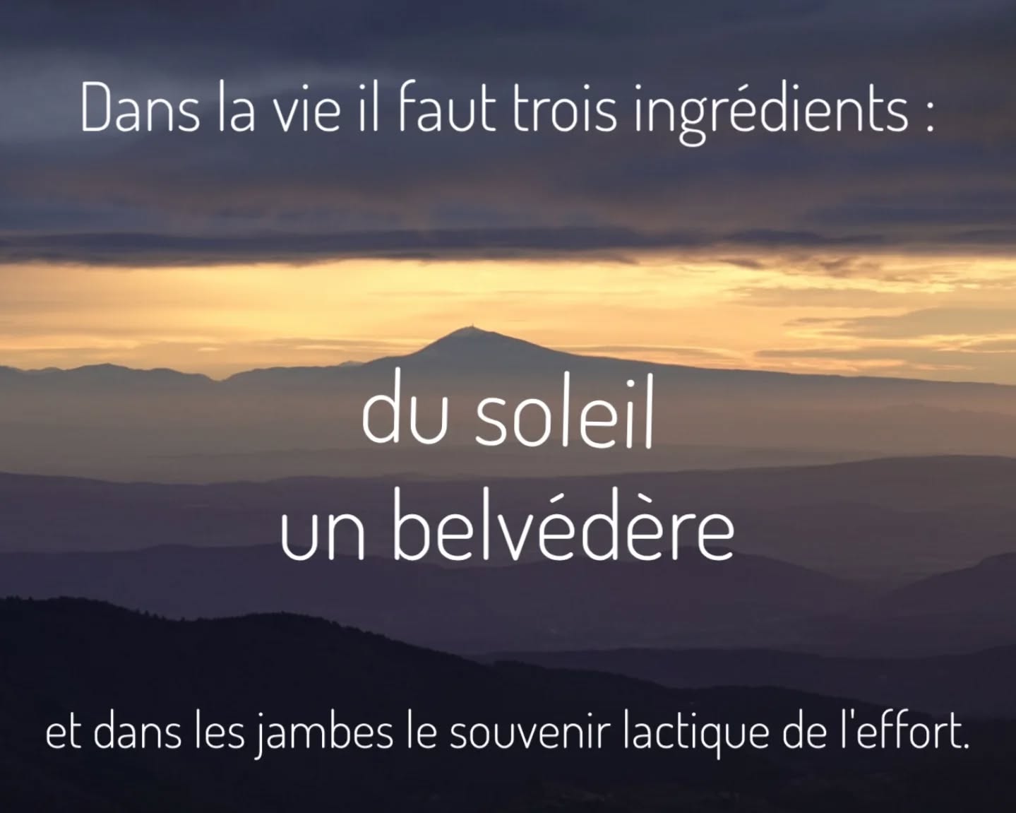 Il ne reste que 5 places pour l'opération cuisse en feu au Mont Lozère.
🗓️ 27-28 Juin | 🔗 Lien en bio.
"Dans la vie, il faut trois ingrédients : du soleil, un belvédère, et dans les jambes le souvenir lactique de l'effort" Sylvain Tesson
#trailrunning #cevennes #weekendtrail #traillife