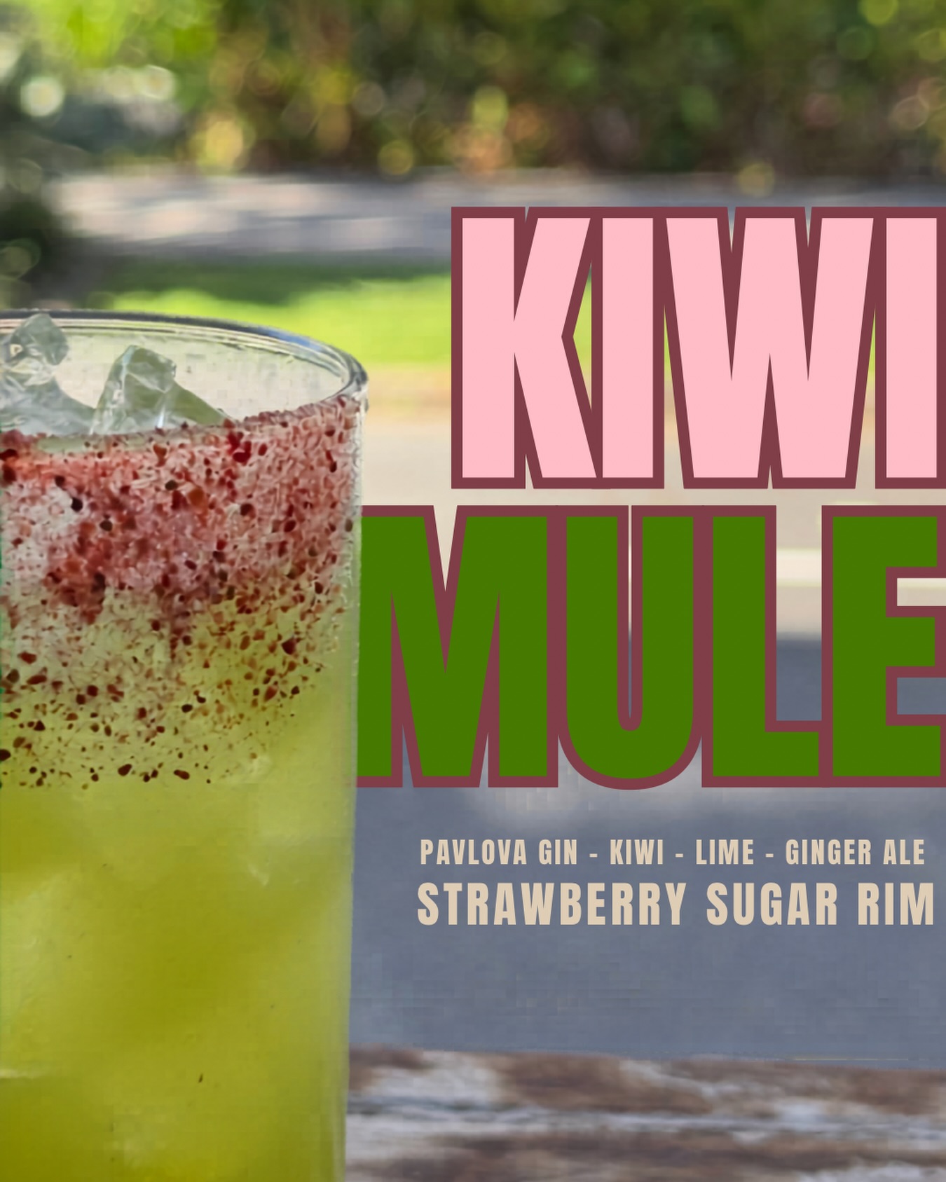 KIWI MULE 🥝🍓
There’s some things that Aussie’s and Kiwis disagree on, but this being delicious is not one of them.
This fresh mule took over Pavlova Party night 1. It’s available today and tomorrow only so don’t miss out!
Open to the public 1-5:45 today, and 2-7 tomorrow.