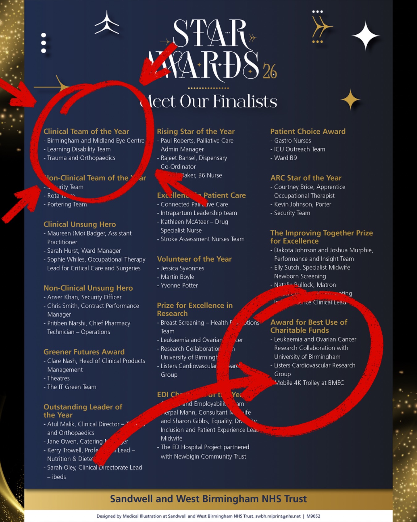 BMEC is nominated for 2 awards at our Trust for clinical team of the year and award for best use of charitable funds!
Proud to be working in BMEC and having amazing hardworking as well as supportive members in every department of BMEC from the doctors, nurses, AHPs, HCAs, trainees, clinics, ward, theatre team, orthoptists, optometrists, visual function team, secretaries, receptionists, research team, management and administrative team to the technicians and cleaners. 💪
Let’s find out on 10th July 2026 if we are successful 🤞
#bmec #success #ophthalmology #teamwork #eyedoctorchng