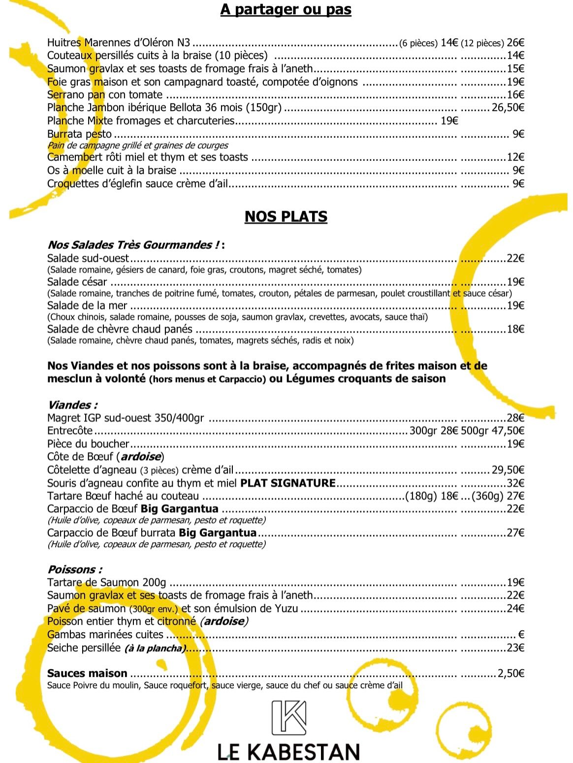 ✨ LE KABESTAN OUVRE SES PORTES ✨
Dans 3 jours… on vous dévoile enfin notre nouvelle carte 🤍
🔥 Viandes et poissons à la braise, burgers gourmands, desserts maison…
Une cuisine généreuse, conviviale et pleine de saveurs à partager.
📅 Ouverture ce lundi 18 mai
📍Le Kabestan
🍷 Menus, plats signature & nouveautés à découvrir dès midi et soir
Entre amis, en famille ou en amoureux…
On a hâte de vous accueillir 💛 #restaurant #foodlover #borddelac #toulouse #produitfrais