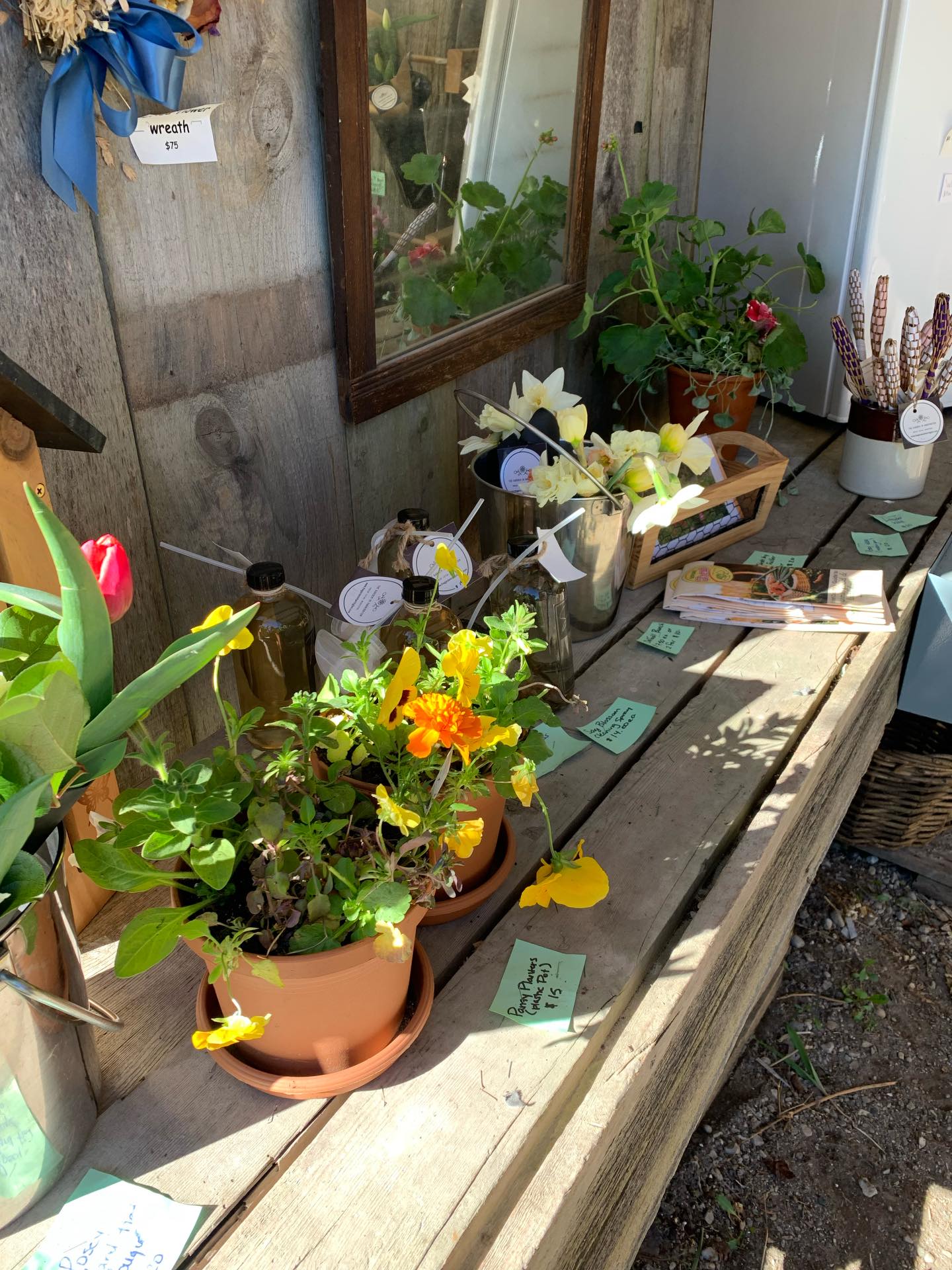 The farm stand is restocked!!
Don’t forget to pick up some beautiful flowers for Mom. The flowers are out till 6pm!