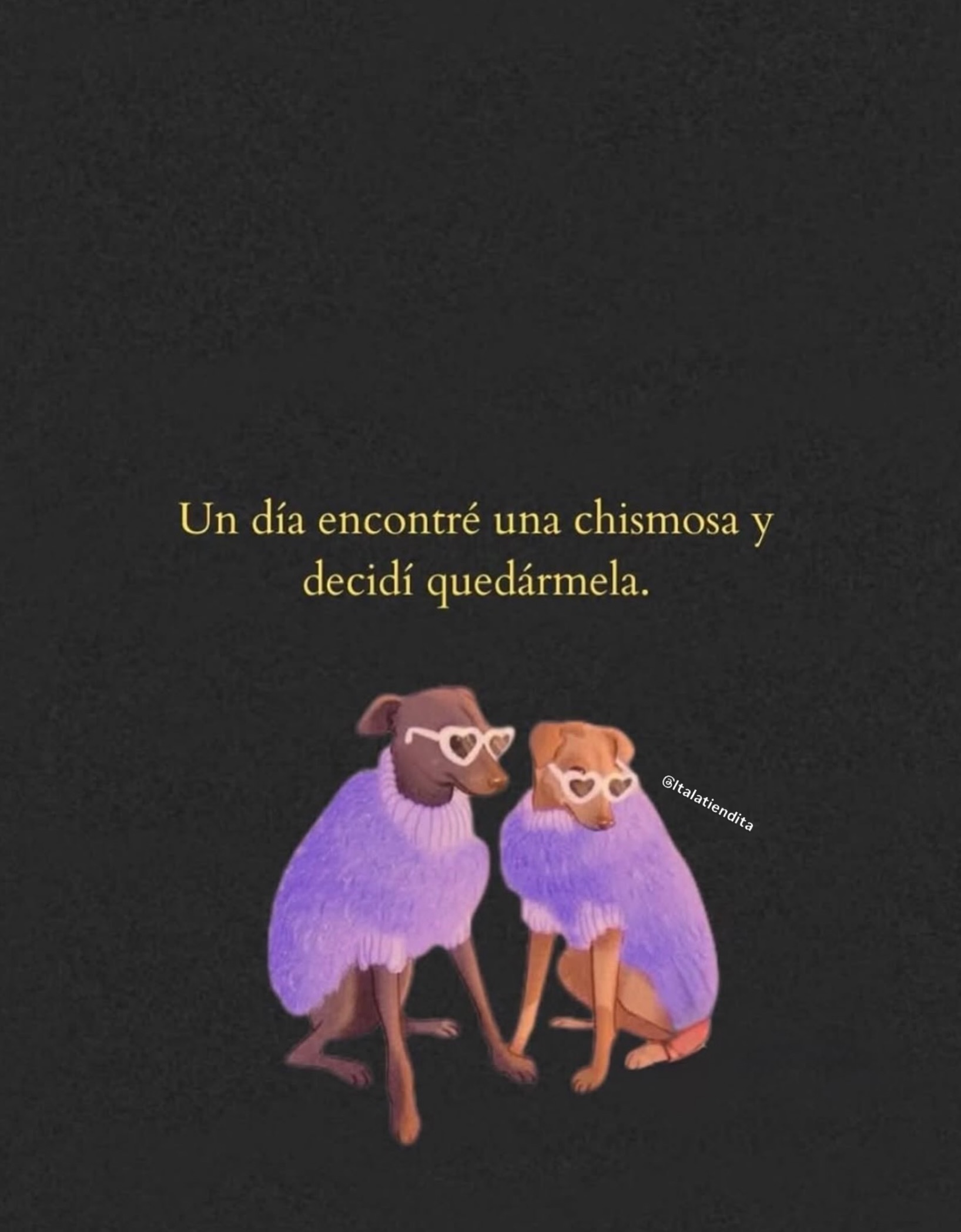 Te quiero mi chismosa, etiqueta a tu amiga para que hagan match de chismosas 😌
