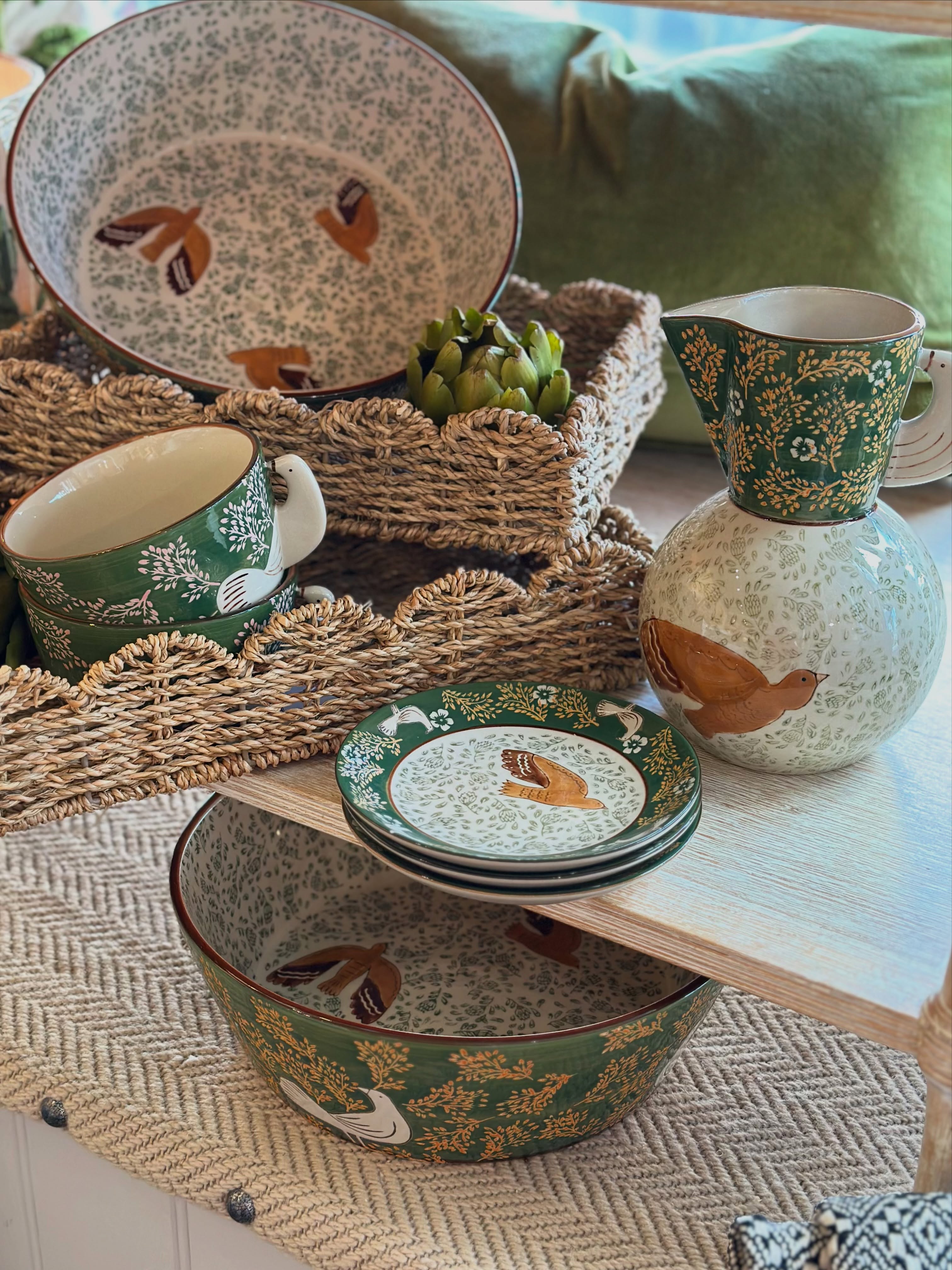 Restocked at last… our hand finished Hezha Dove collection is back after flying out of the showroom 🕊️
We know so many of you missed out… or are already wanting more, so be quick and get in touch before it disappears again ✨
#crockery #tableware #handfinished #bloomingville #springtablescape