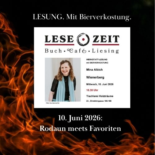 Nicht "nur" eine Lesung, nein. Diesmal bieten wir euch etwas Besonderes: Lesung mit Bierverkostung.
Wie es dazu kam? Meine Protagonisten sind Feinspitze - wie ich. Wer meine Bücher kennt, weiß: Ich gönne meinen Protas gerne reale Köstlichkeiten.
Als ich den Rodauner Strizzi der @rodaunerbiermanufaktur kennenlernte, war mir klar: Der schmeckt nicht nur mir, das wär auch was für Inspektor Grohsman. Kurt Tojner war sofort einverstanden, dass ich den Strizzi im Krimi verewige.
Auf der Suche nach einem geeigneten Spot, um einen kulinarischen Lesegenuss zu bieten, stieß ich auf die Buchhandlung Lesezeit @lesezeit.liesing Christoph Eckl war sofort mit von der Partie.
Das Spektakel findet nun im Rahmen des WIR23 Sommerfestes statt - DANKE an die @tischlerei_holztraeume in der Dirmhirngasse, dass ihr für uns eure Pforten öffnet.
Und ja, auch zu Holz gibt es einen Bezug in "Wienerberg". Welchen? Kommt und findet es heraus!
(Bitte unbedingt anmelden:
service@lesezeit.at oder
01/869 87 87)
@emons
@krimiautor_innen.at
@moerderische.schwestern
@syndikat.kriminalliteratur
