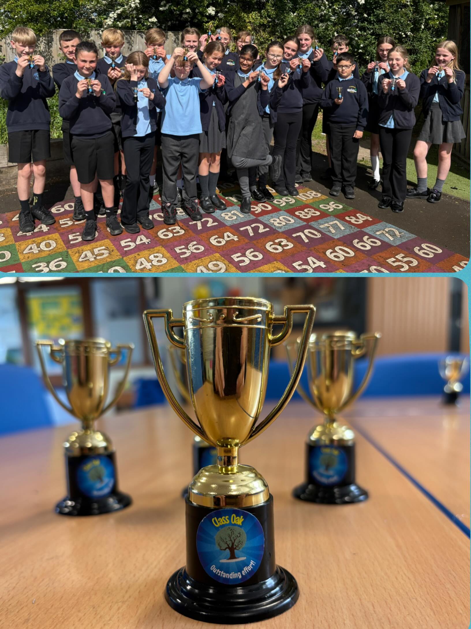 Class Oak have been awarded mini trophies for their outstanding effort this week! π