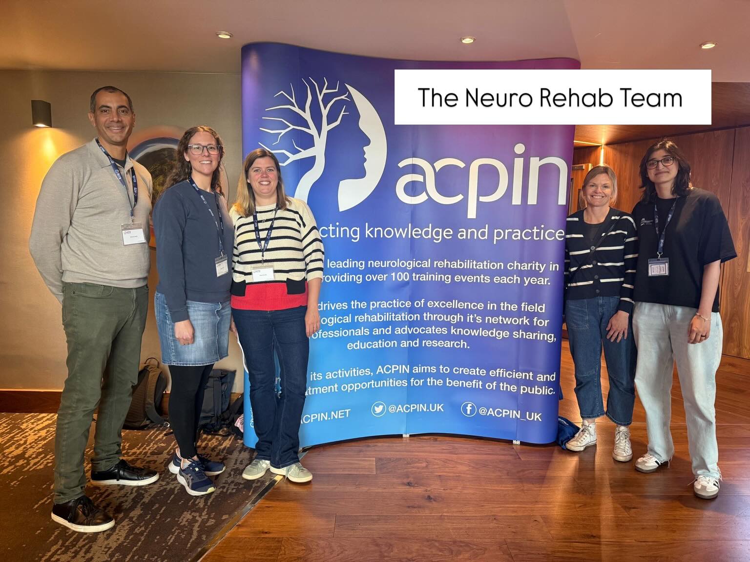 Movement is medicine 👣🧠
The Neuro Rehab Practice team attended the ACPIN Conference (14th–15th May) to refresh knowledge, explore new ideas and stay up to date with the latest in neurorehabilitation.
One message stood out throughout the conference:
✨ Physical activity is one of the most powerful tools we have.
Movement supports not only strength and mobility, but also brain health, cognition, mood, sleep, balance and overall wellbeing.
For stroke survivors, staying active may even help reduce long-term disability and stroke recurrence risk 👣🧠
Always learning, evolving and bringing new ideas back into practice 💙 #acpin2026 #neuro #physiotherapy #conference #movement