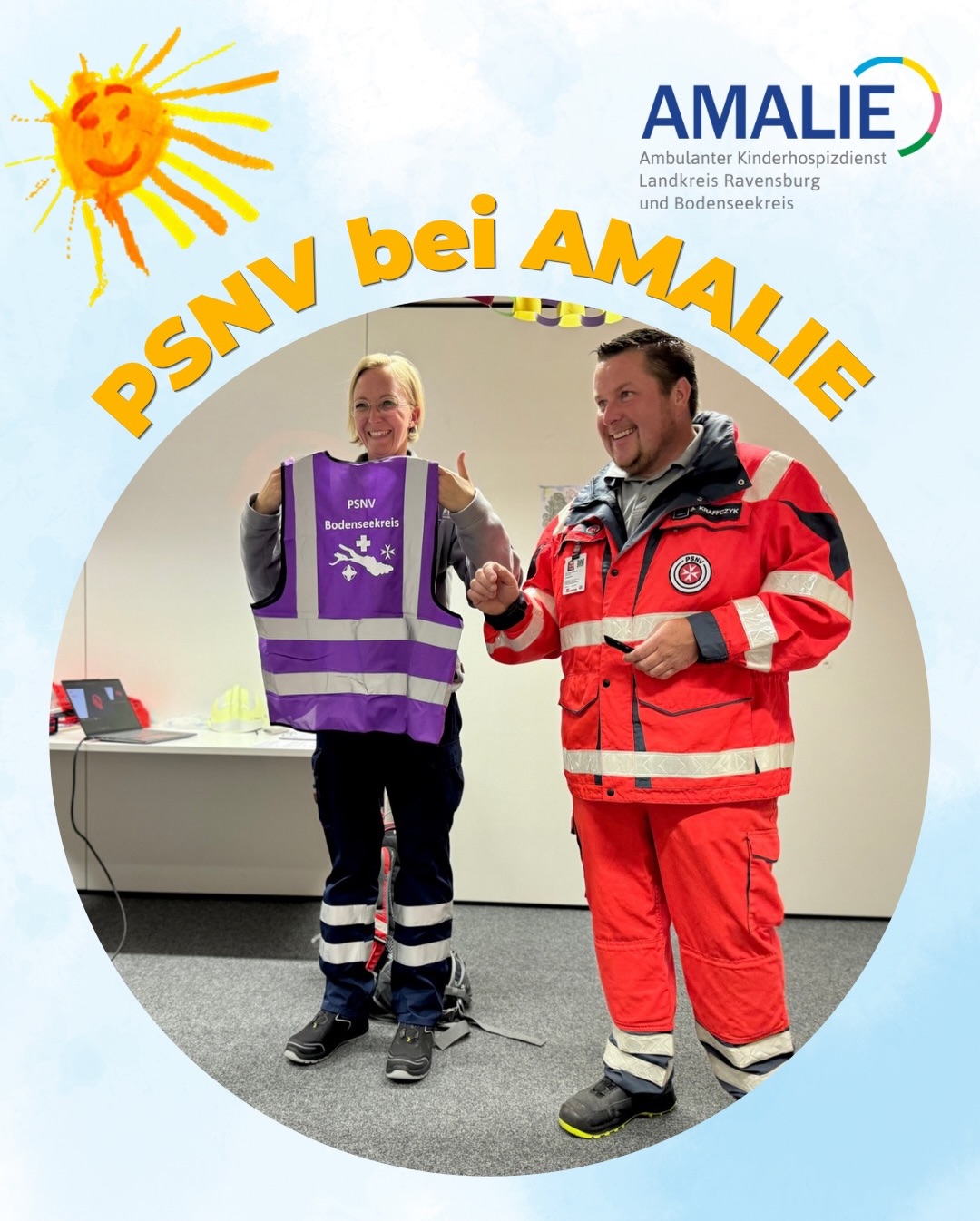 Praxisbegleitung mit spannenden Einblicken
Gestern fand in Friedrichshafen wieder unsere regelmäßige Praxisbegleitung für unsere Patinnen und Paten im Bodenseekreis statt. Dieses Mal durften wir das Team der Psychosozialen Notfallversorgung @psnvbodenseekreis begrüßen.
Wir erhielten sehr interessante Einblicke in ihre Arbeit und Einsätze, konnten einen Blick in ihre Notfallrucksäcke werfen und all unsere Fragen stellen – und davon gab es einige 😊
Besonders wertvoll für uns: Immer wieder begleiten wir Familien, die zuvor durch die PSNV betreut wurden und anschließend ihren Weg zu uns finden. Umso wichtiger ist dieser Austausch und das gegenseitige Verständnis unserer Arbeit.
Vielen Dank für den spannenden Vortrag und die offenen Einblicke in Eure beeindruckende und wichtige Arbeit.
#ehrenamt #kinderhospizdienst #gemeinsamgutestun❤️