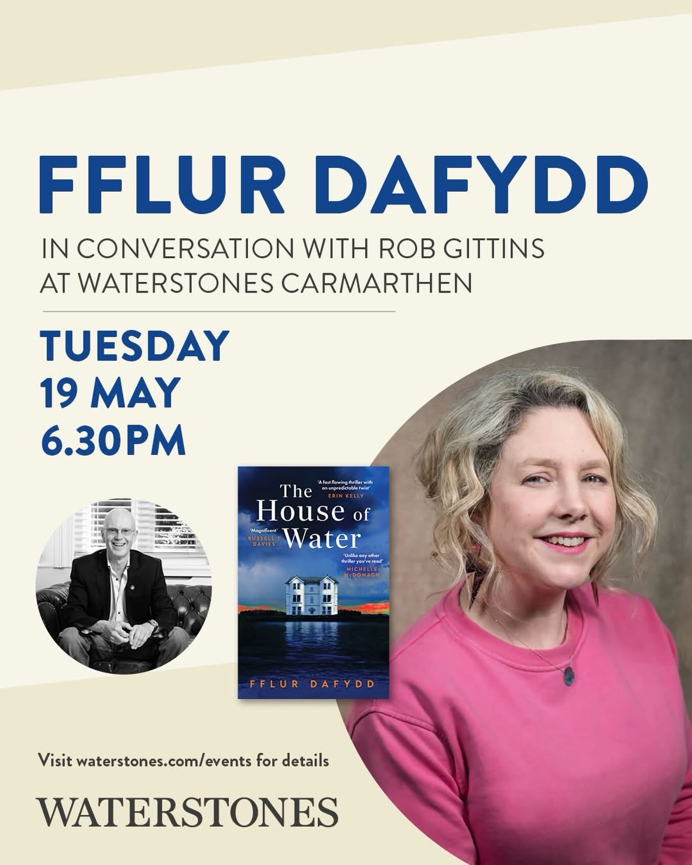NEXT WEEK! Come see me and author and screenwriter #RobGittins chat about my novel #TheHouseofWater @hodderbooks at a special event @wstonescarm to celebrate the paperback and the @crimewritersassoc #TwistedDagger longlisting and conclude a year of touring this book! I've come full circle and landed back on my own doorstep! There will be wine and chats about screenwriting and "live undertaker jazz" which is a new genre of music I like to bring to all my events 😂🎷#booktour #booksbooksbooks