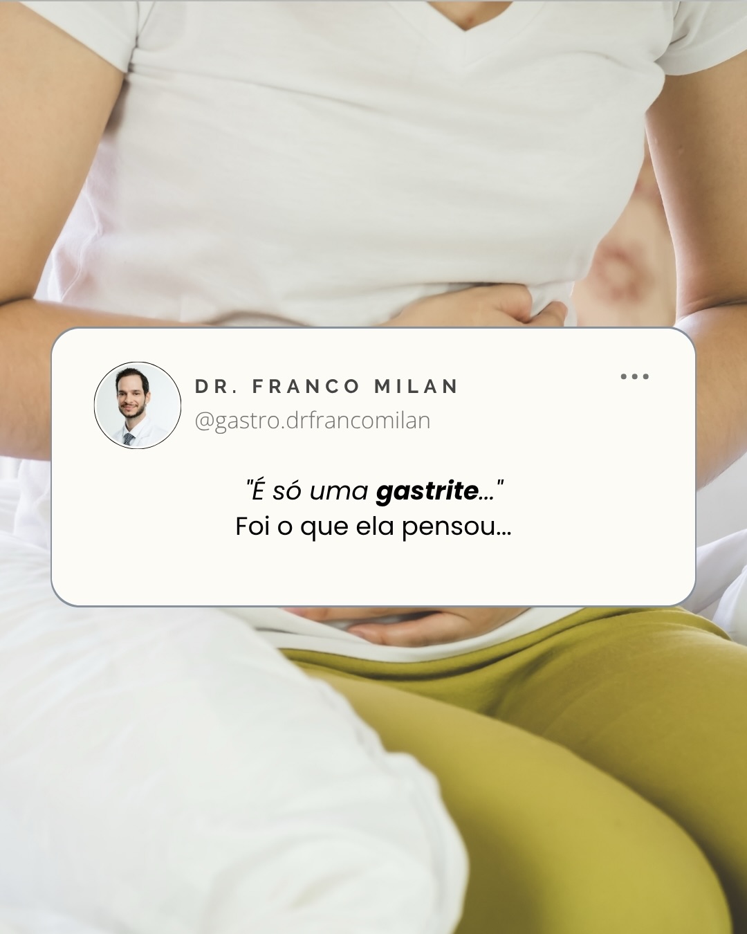 🚨 Seu corpo costuma avisar antes de virar uma urgência. Você está escutando?
Dor abdominal recorrente, sensação de estufamento, náuseas, desconforto após as refeições, queimação ou má digestão que insistem em voltar não devem ser tratados como “algo normal” ou apenas com automedicação.
Muitos problemas do aparelho digestivo começam com sintomas discretos, mas quando negligenciados podem evoluir para quadros agudos, internações e até necessidade de cirurgia de urgência.
✅ Investigar cedo é sempre o melhor caminho.
✅ Diagnóstico precoce significa tratamento mais seguro.
✅ Cuidar dos sinais hoje pode evitar complicações amanhã.
Se o seu corpo está dando sinais, procure avaliação especializada.
#SaudeDigestiva #DorAbdominal #PedraNaVesicula #Colecistite #Gastrite