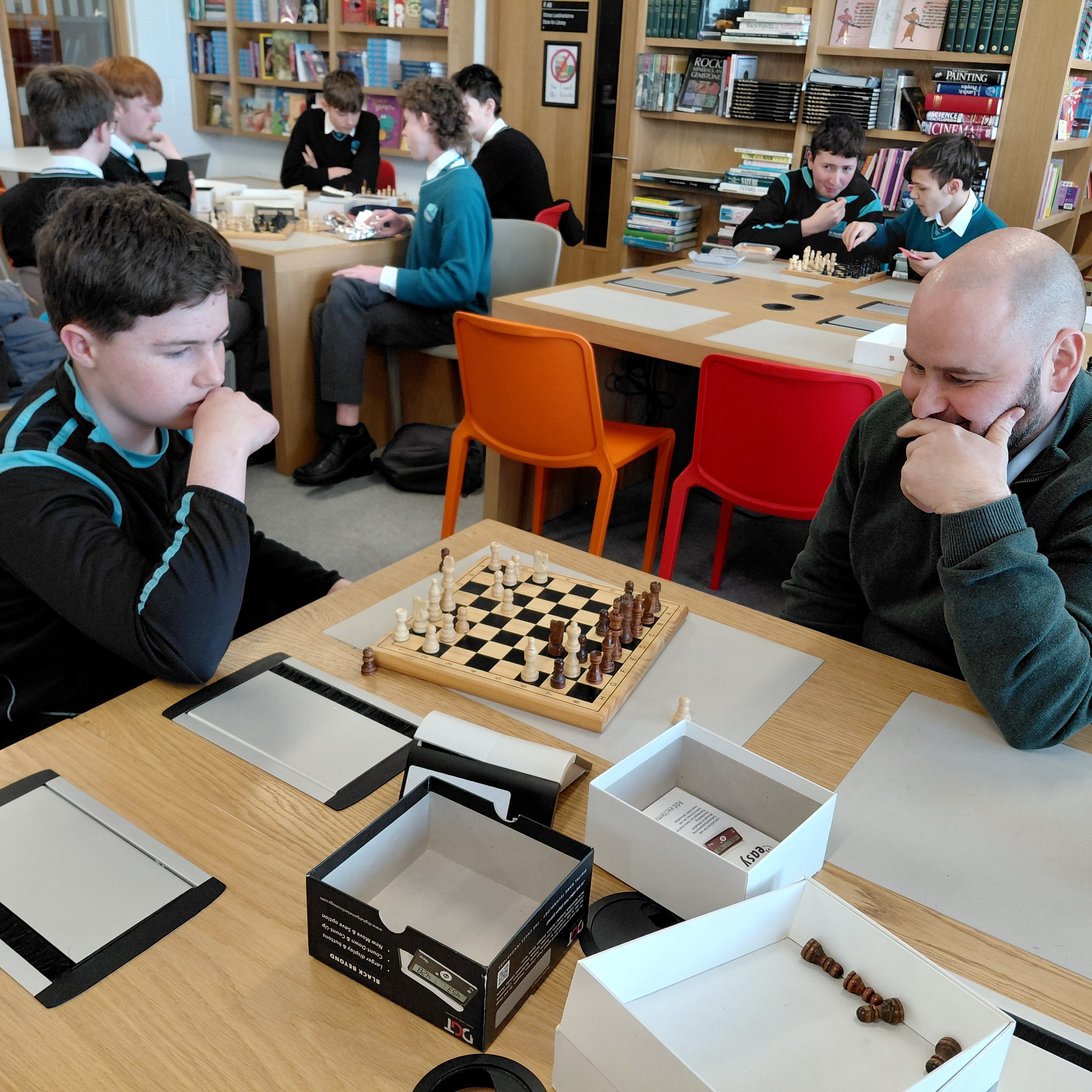 ♟️ We had an exciting finish to the Student Teacher Chess Competition on Wednesday - it literally came down to the last second in the final. Well done to first place winner, Arden Fitzmaurice, Second place Aaron Evans and third place Freddie Simpson.
Thanks and well done also to all students and teachers who took part over the past few weeks!