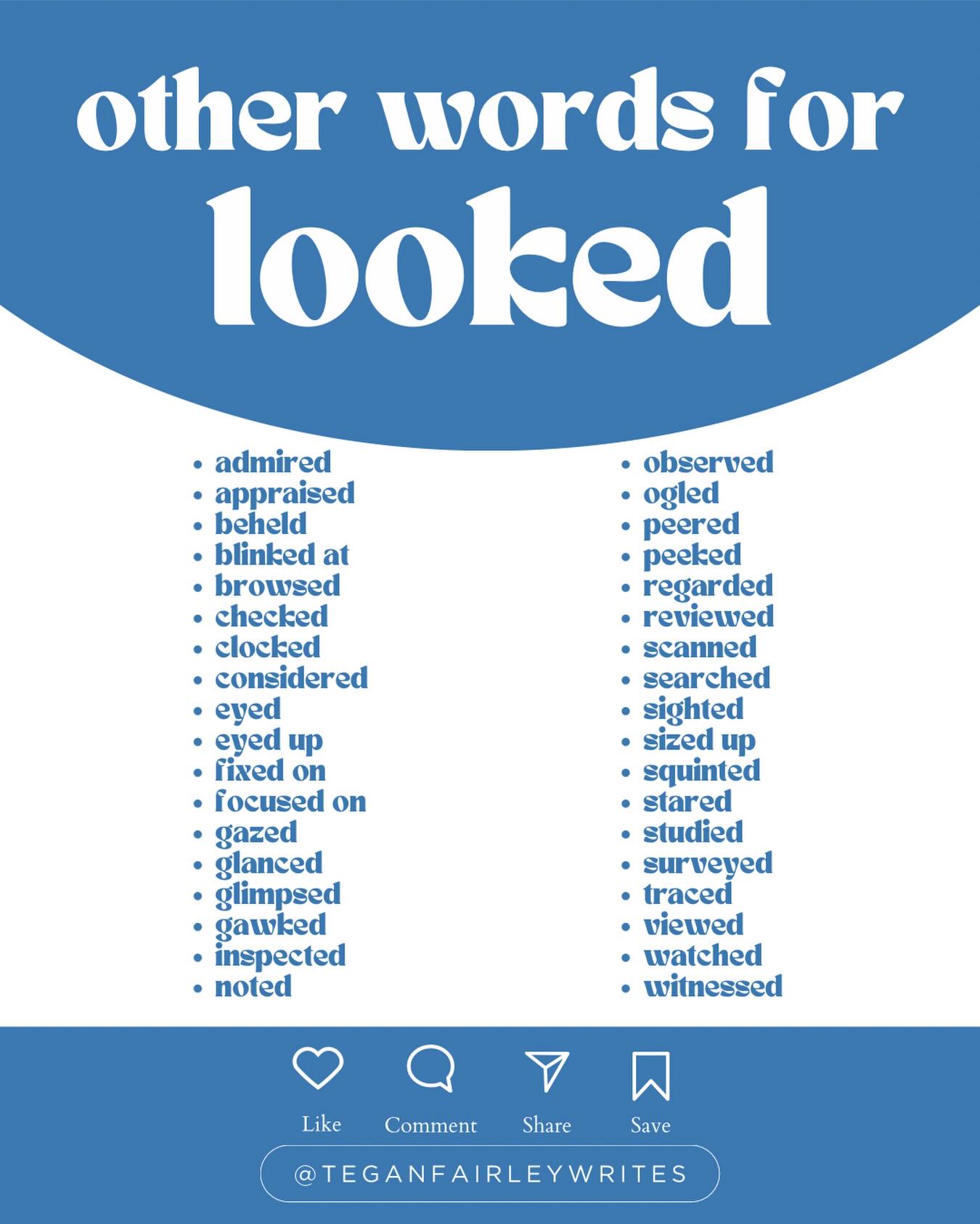 Looking for a word that looks different but don’t know where to look and things aren’t looking optimistic? Look, I get it. Looking up alternative words for look can be like looking up…. You get it hahahah ya welcome 🫠😂