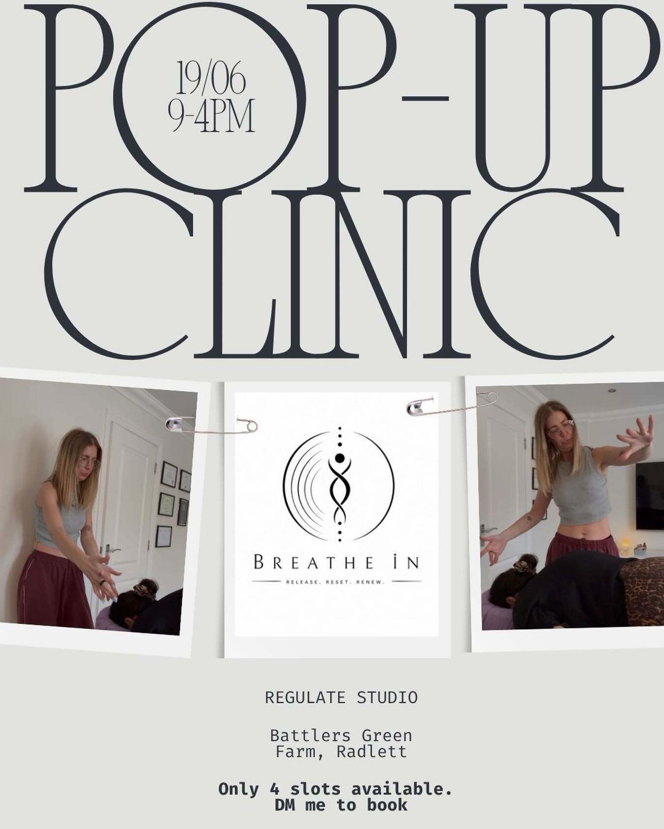 I am offering 4 one to one Spinal Energetics sessions at @regulatestudio on Friday 19th June at:
9am
11am
1pm
2:30pm
DM me to reserve your slot on the table in this incredible healing room. We’ve got the whole studio to ourselves so, yes, that whole space will just be for you! ❤️💫👏🏼🤍🦋