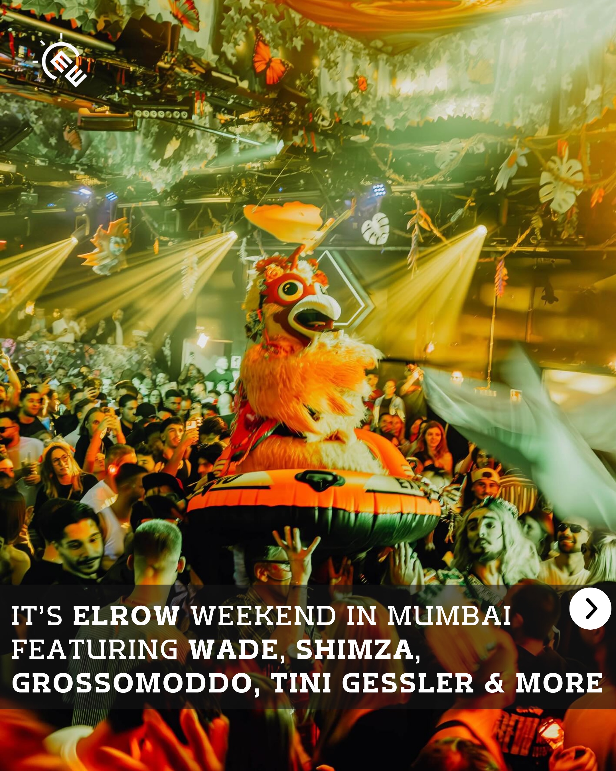 It’s Elrow (@elrowofficial) weekend in Mumbai 🎊
Massive lineup this Sunday at Elrow Mumbai featuring Shimza (@shimza.dj) , Avo, Grossomoddo (@grossomoddo.music), Toni Gessler (@tinigessler), Samm (@samm___music), & Almost Human (@almosthumanofc)
Tickets available on BookMyShow.com
@sunburnfestival | @team.innovation | @paradoxindia_ It’s Elrow (@elrowofficial) weekend in Mumbai 🎊
Massive lineup this Sunday at Elrow Mumbai featuring Shimza (@shimza.dj) , Avo, Grossomoddo (@grossomoddo.music), Toni Gessler (@tinigessler), Samm (@samm___music), & Almost Human (@almosthumanofc)
Tickets available on BookMyShow.com
@sunburnfestival | @team.innovation | @paradoxindia_