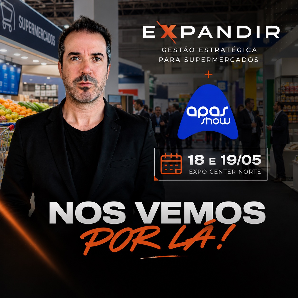 A Expandir estará presente na APAS Show, a maior feira supermercadista da América Latina, promovida pela Associação Paulista de Supermercados. Nos dias 18 e 19/05, estaremos no Expo Center Norte, em São Paulo, conectando ideias, encontrando clientes, parceiros e fornecedores, acompanhando tendências do varejo e buscando novos conhecimentos para seguir gerando resultados no setor supermercadista. Eventos como a APAS são fundamentais para fortalecer relacionamentos, ampliar visão de mercado e acelerar inovação. Nos vemos por lá!