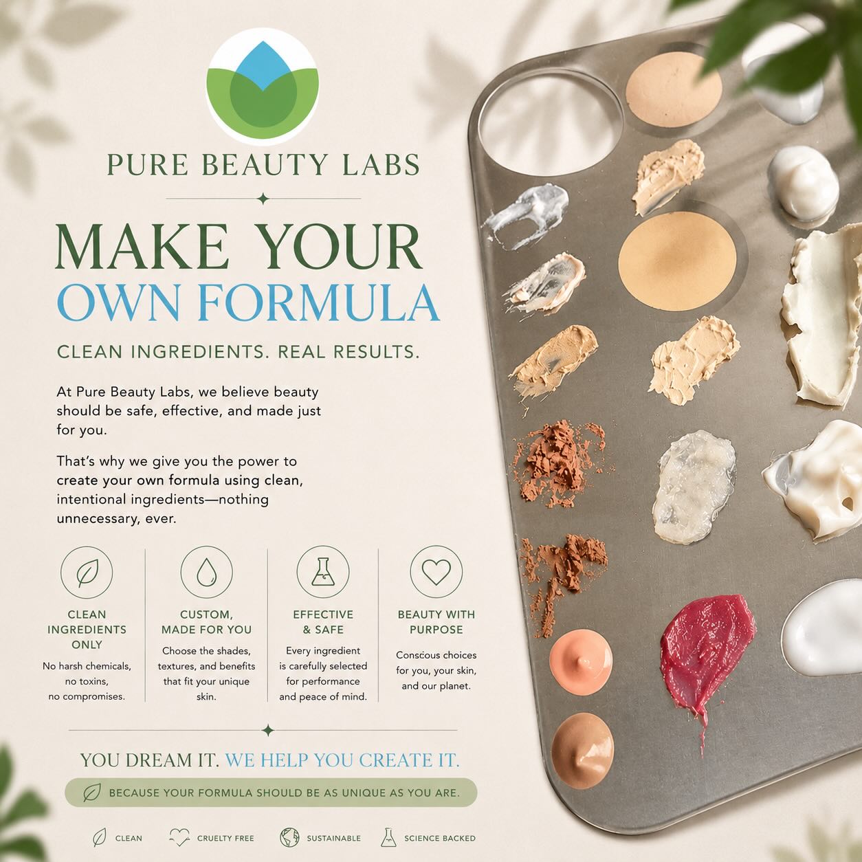 Any questions about our formulas? We are always here to help!
phone: (201) 880-6778
web: www.purebeauty-labs.com
e-mail: info@purebeauty-labs.com
#makeup #newjersey #purebeautylabs #formulas #clean