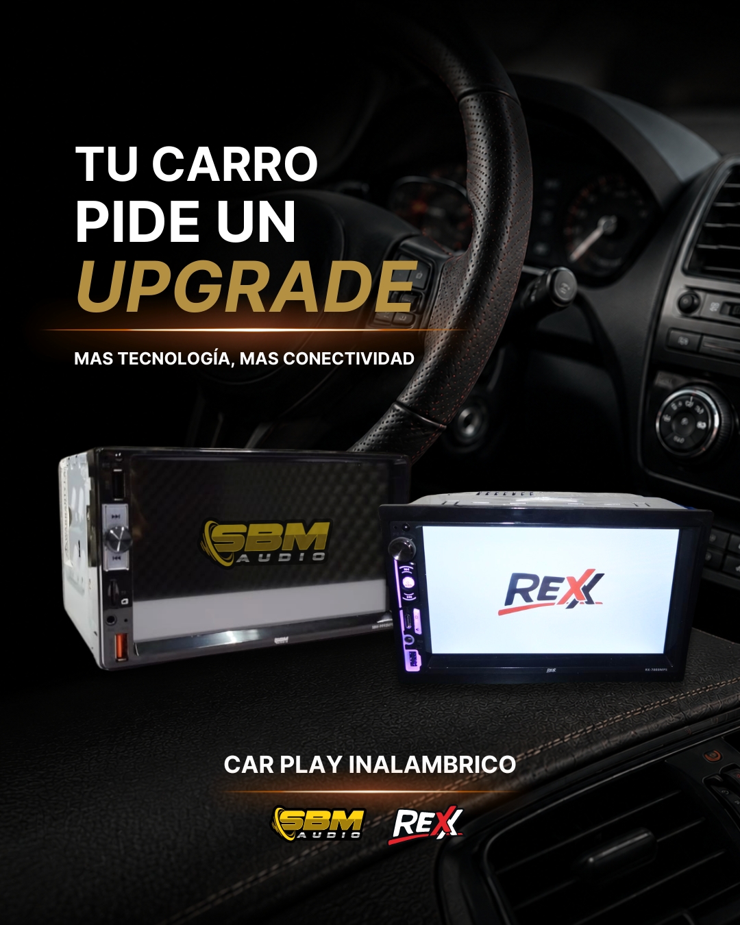 🔥 Hay upgrades que sí cambian por completo la experiencia de manejar.
Las nuevas pantallas MP5 de SBM y REXX no solo se ven PRO… también hacen que tu setup se sienta a otro nivel. 😮💨🔊
-CarPlay inalámbrico
-Más comodidad y conectividad
-Un interior más limpio y moderno
⚠️Te interesa ser distribuidor, contactanos al WhatsApp 3334044125
#carplay #carplaysystems #distribuidorescaraudio #caraudio #sbmaudio
