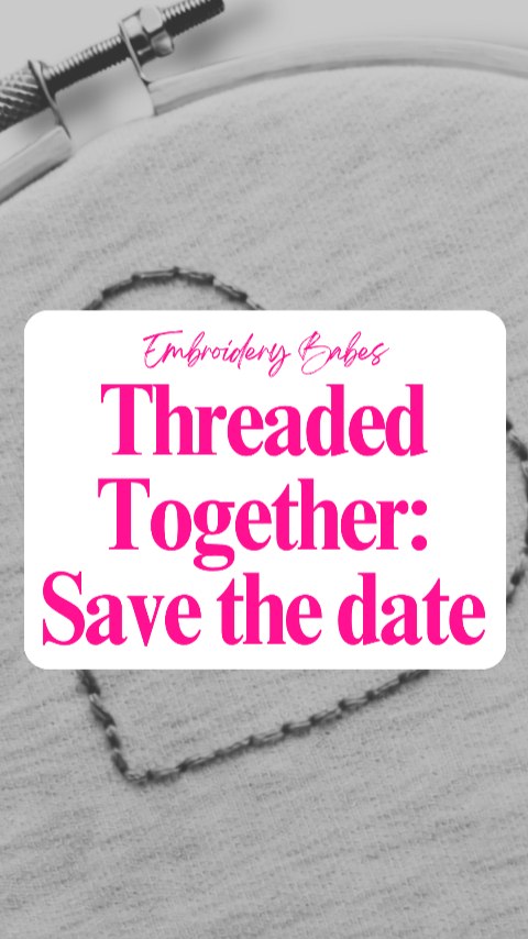 We can't contain our excitement...our second Threaded Together event benefitting the infertility and pregnancy/infant loss communities will be back on October 8, 2026 at @felinarestaurants in Ridgewood, NJ!
Sponsorships at different tiers are currently available but are being taken quickly...DM or email michelle@embroiderybabes.com for info.
Invite, charities we are supporting and more coming soon!
Xoxo, michelle