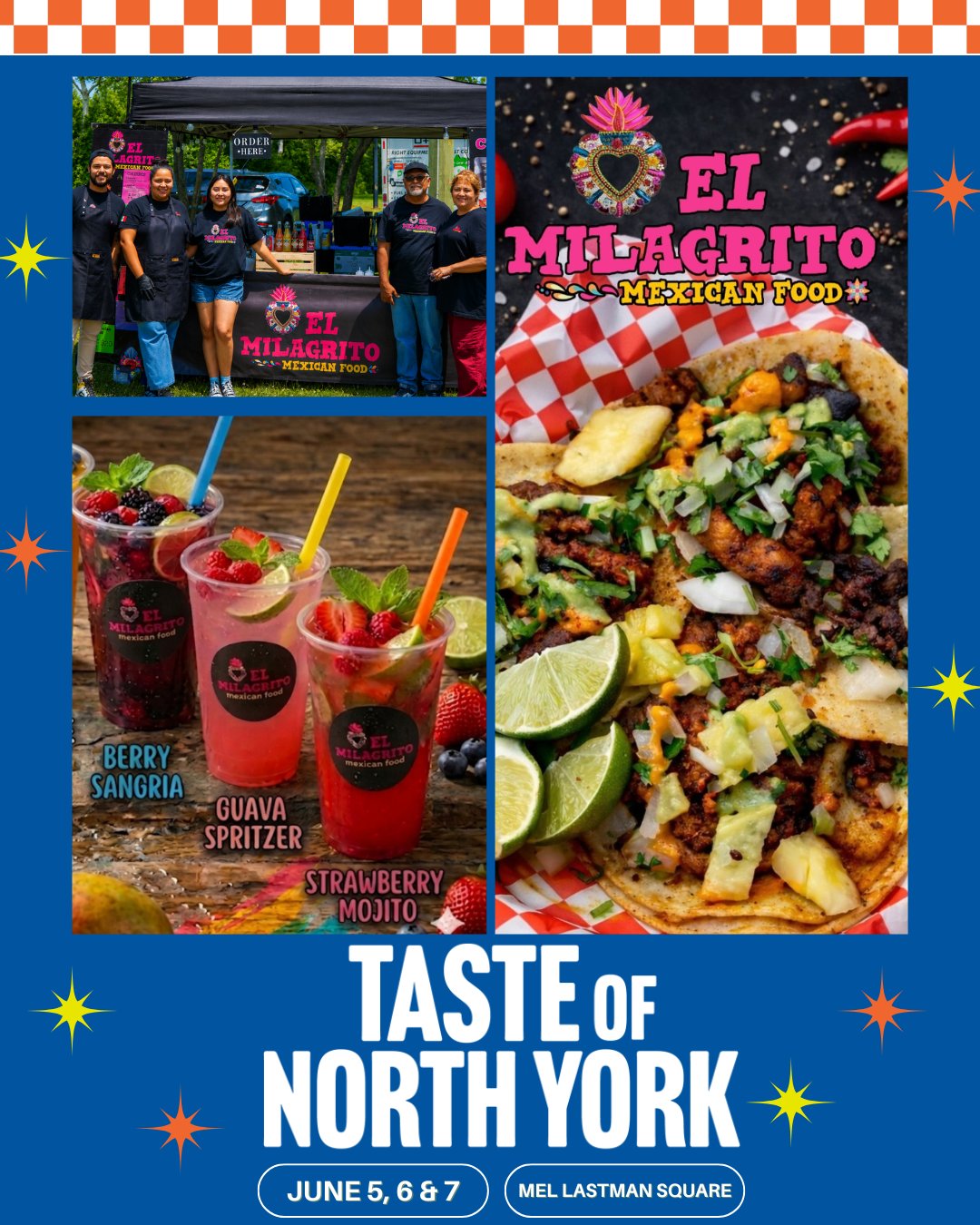 Our next Taste of North York vendor is a returning favourite: El Milagrito!
El Milagrito is a Toronto-based Mexican food vendor celebrated for its authentic, made-to-order street-style dishes that capture the heart and soul of traditional Mexican cuisine. With a deep-rooted passion for flavor and culture, El Milagrito brings the vibrant essence of Mexico to the streets of Toronto, one taco at a time.
Founded with the goal of sharing the flavors of home, El Milagrito prides itself on using fresh, high-quality ingredients, traditional cooking methods, and recipes that have been passed down through generations. Each dish is prepared on the spot, ensuring bold flavor, perfect texture, and a mouthwatering experience in every bite.
Their menu includes:
- Quesabirrias
- Tacos
- Mexican street corn
- Mocktails
Find @elmilagrito.mexicanfood at Taste of North York!
June 5-7, 2025
Mel Lastman Square, 5100 Yonge St.
Fri (5pm-10pm), Sat (12pm-10pm), Sun (12pm-8pm)
#welovewillowdale #foodtruck #willowdale #northyork #community #foodfestival #torontoevents #summer #todotoronto #blogto #foodies #mexicanfood #tacos #mocktails