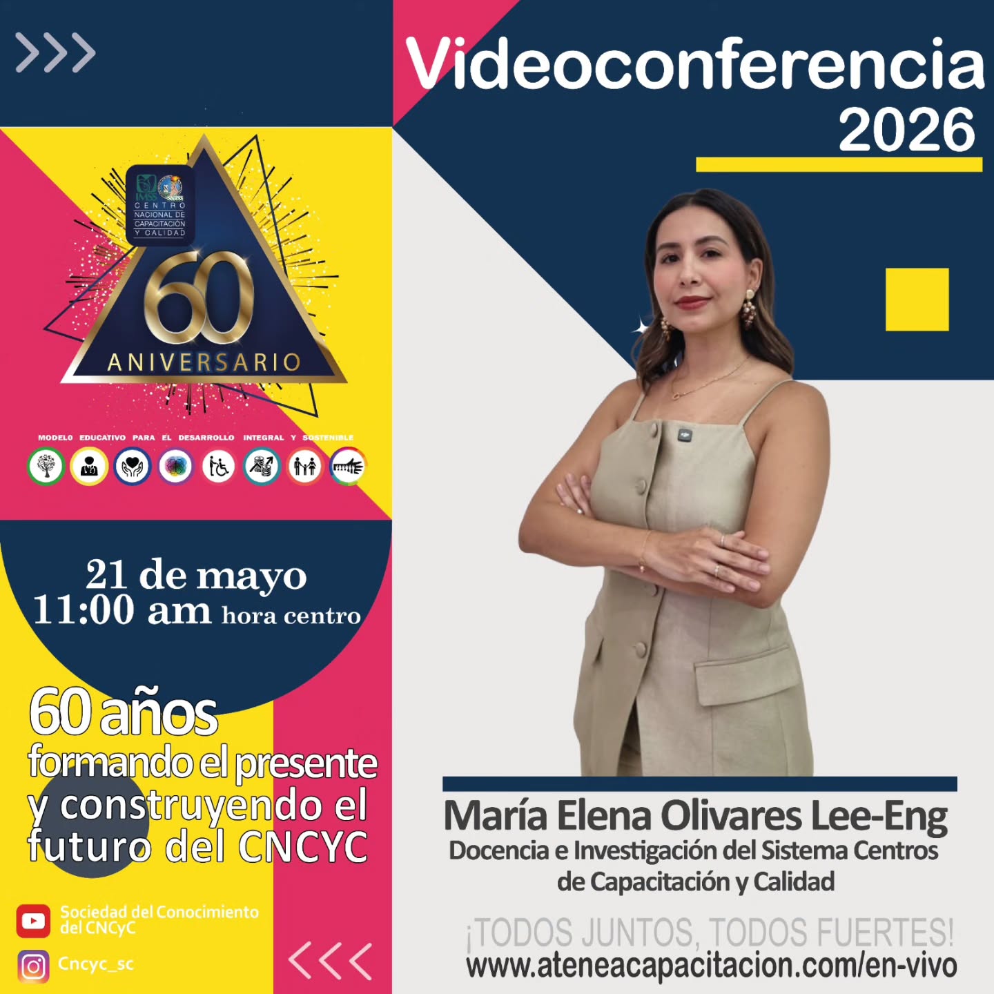 Te invitamos a formar parte del Ciclo de Videoconferencias 2026 del Sistema Centros de Capacitación y Calidad.
Una oportunidad para actualizarte, reflexionar y fortalecer tu práctica profesional desde donde estés.
¡Siempre a la vanguardia!