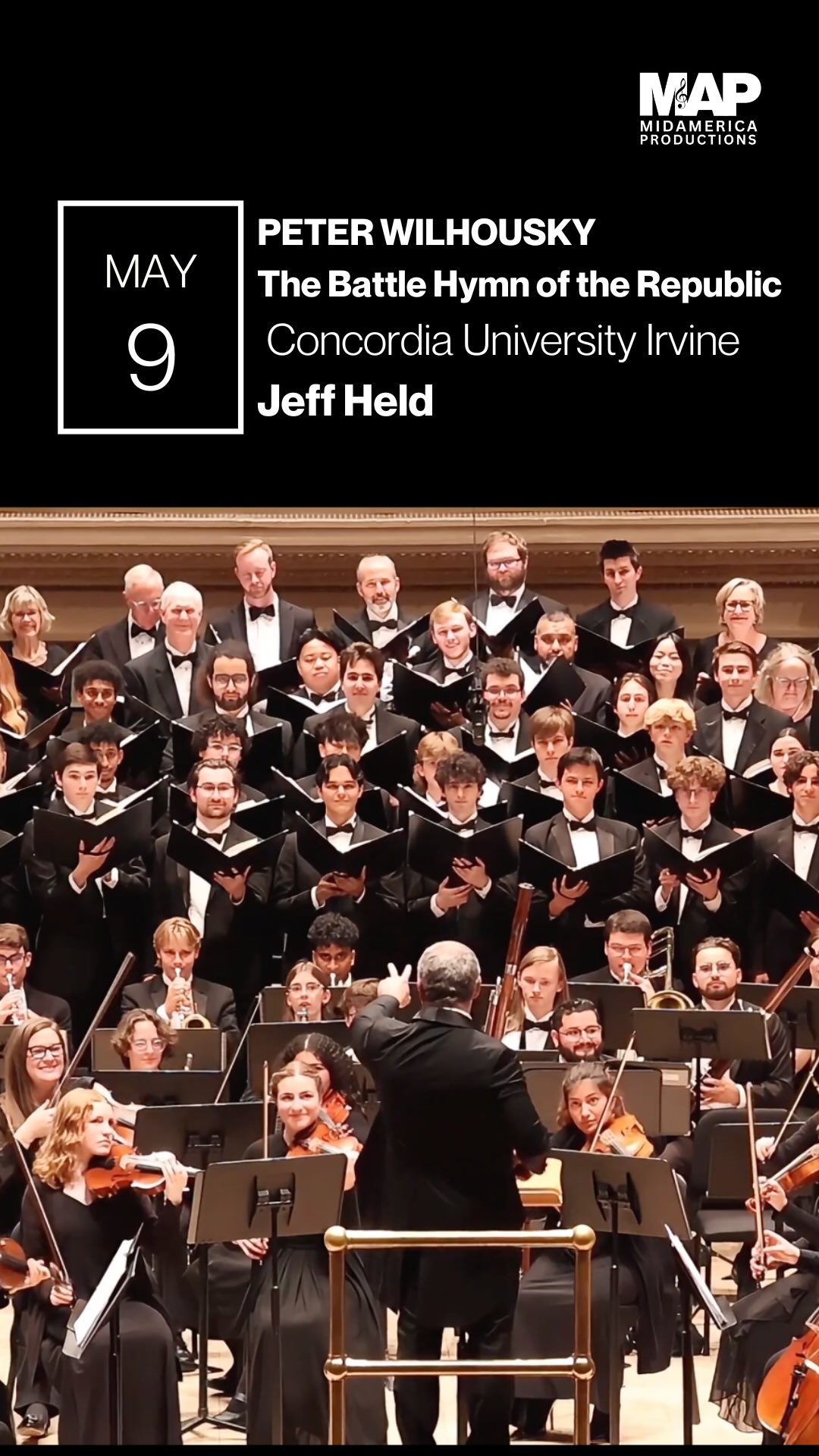 What a spectacular finale to last Saturday’s concert at Carnegie Hall! ✨
🎶 Peter Wilhousky’s powerful The Battle Hymn of the Republic brought the evening to a thrilling close, led by Jeff Held and featuring the outstanding ensembles of Concordia University Irvine:
- Concordia Choir and Inscriptions Master Chorale, Irvine, CA (Michael Busch, Director)
- Concordia Sinfonietta and Concordia Brass, Irvine, CA (Jeff Held, Director)
- Concordia Concert Handbells, Irvine, CA (Erik Der, Director)
🎉 Bravissimo to all who performed!
#CarnegieHall #OntheMAP2026 #BattleHymnoftheRepublic #ConcordiaUniversityIrvine