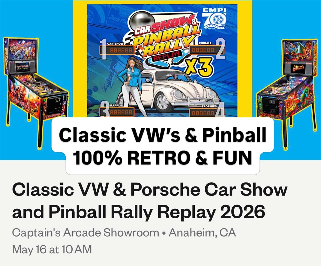 Hey guys, come join us this Saturday at a cool event with classic VWβs and pinballs, thatβs 100% retro and fun!
#thesantavw, #thesantacrew #kowabungavanklan #jesuslovesyouβ₯οΈ