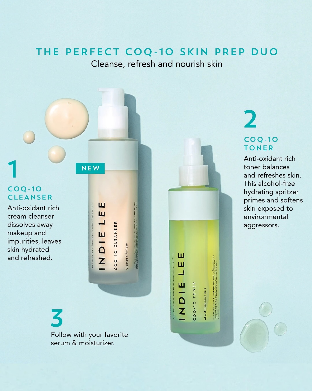 / ✨ Une peau fraîche, équilibrée et lumineuse commence toujours par une bonne préparation.
Le duo CoQ-10 @indie_lee réunit tout ce que la peau aime au quotidien :
✔️ un nettoyage doux qui élimine maquillage et impuretés sans dessécher
✔️ une lotion tonique hydratante qui rafraîchit et aide à protéger la peau des agressions extérieures
Résultat ? Une peau confortable, souple et parfaitement préparée pour recevoir votre sérum et votre crème💧
Ce qu’on aime particulièrement :
- les textures légères et sensorielles
- les actifs antioxydants
- les formules douces adaptées à un usage quotidien
- le glow naturel après application ✨
Une routine simple, efficace et agréable pour prendre soin de sa peau matin et soir 🤍
.
.
.
.
.
.
.
.
.
.
#routinebeaute
#soindelapeau
#peaulumineuse
#skincareroutine
#beauteclean