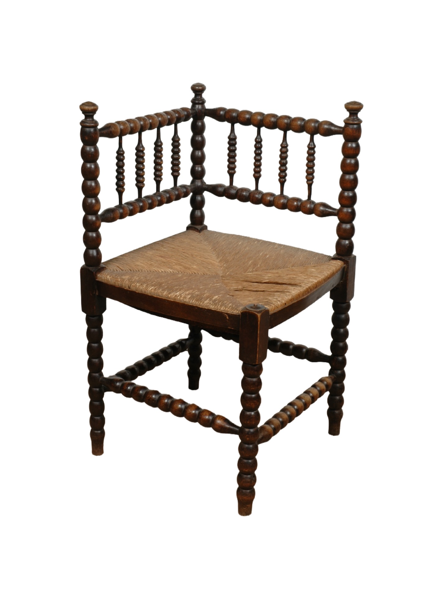 French country corner chair with spindle stretchers and rush seat. France, early 20th century.
Filip Marona of Marona Studio specializes in restoring and repairing antiques in the Chicago area and has participated in high-profile juried art and antique shows nationwide for over twenty-five years. His apprenticeship began in 1994 at lle de France Antiques, a company importing and specializing in French furniture, before purchasing the business in 2001 and expanding his services and inventory to include American, Asian, and European furniture. Marona Studio works with private clientele, architects, and interior designers throughout the Northeast and Southeast. In Chicago, he works most frequently in the North Shore area, including Evanston, Wilmette, Kenilworth, Winnetka, Glencoe, Highland Park, Highwood, Lake Forest, and Lake Bluff.
#frenchantiques #chicagoantiques #antiquefurniture #frenchfurniture #antiquelovers