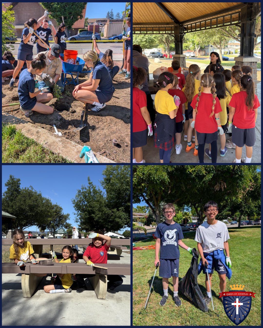 Yesterday, our students took part in our annual Day of Service at John Mise Park!
Students helped clean the park, plant greenery, and care for our local environment. It was a meaningful day of stewardship and service as we put our faith into action and worked together to make a positive impact in our community!❤️💙🦅
#QofA #NeverGiveUp #dsjcatholicschools #dayofservice #adoptapark