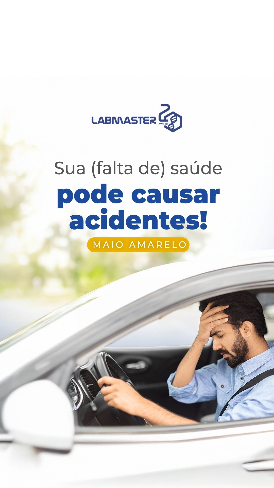 Nem todo acidente acontece por imprudência.
🚦Glicose desregulada, anemia, pressão alta, alterações hormonais e até o estresse podem impactar diretamente sua capacidade de dirigir com segurança.
Entender o que está por trás desses sinais é um passo importante para prevenir riscos. E, em muitos casos, os exames ajudam a trazer essa resposta.
Fale com nossa equipe e tire suas dúvidas. 💬
Labmaster Laboratório de Análises Clínicas
O cuidado além do exame
📱WhatsApp: (53) 98477-1831
☎Telefone: (53) 3263-6435
💻Site: Labmaster | Laboratório de Análises Clínicas em Santa Vitória do Palmar e Chuí
📧E-mail: atendimento@labmastersvp.com.br
Encontre uma unidade mais próxima de você!
📍Santa Vitória do Palmar (Centro)
Rua Conde de Porto Alegre, nº 547
☎Telefone: (53) 3263-6435
📍Chuí (Centro)
Rua Venezuela, nº 145
☎Telefone: (53) 3265-9013
🕐Horário de funcionamento:
De segunda a sexta-feira, das 7h15 às 11h30 e das 13h30 às 18h
