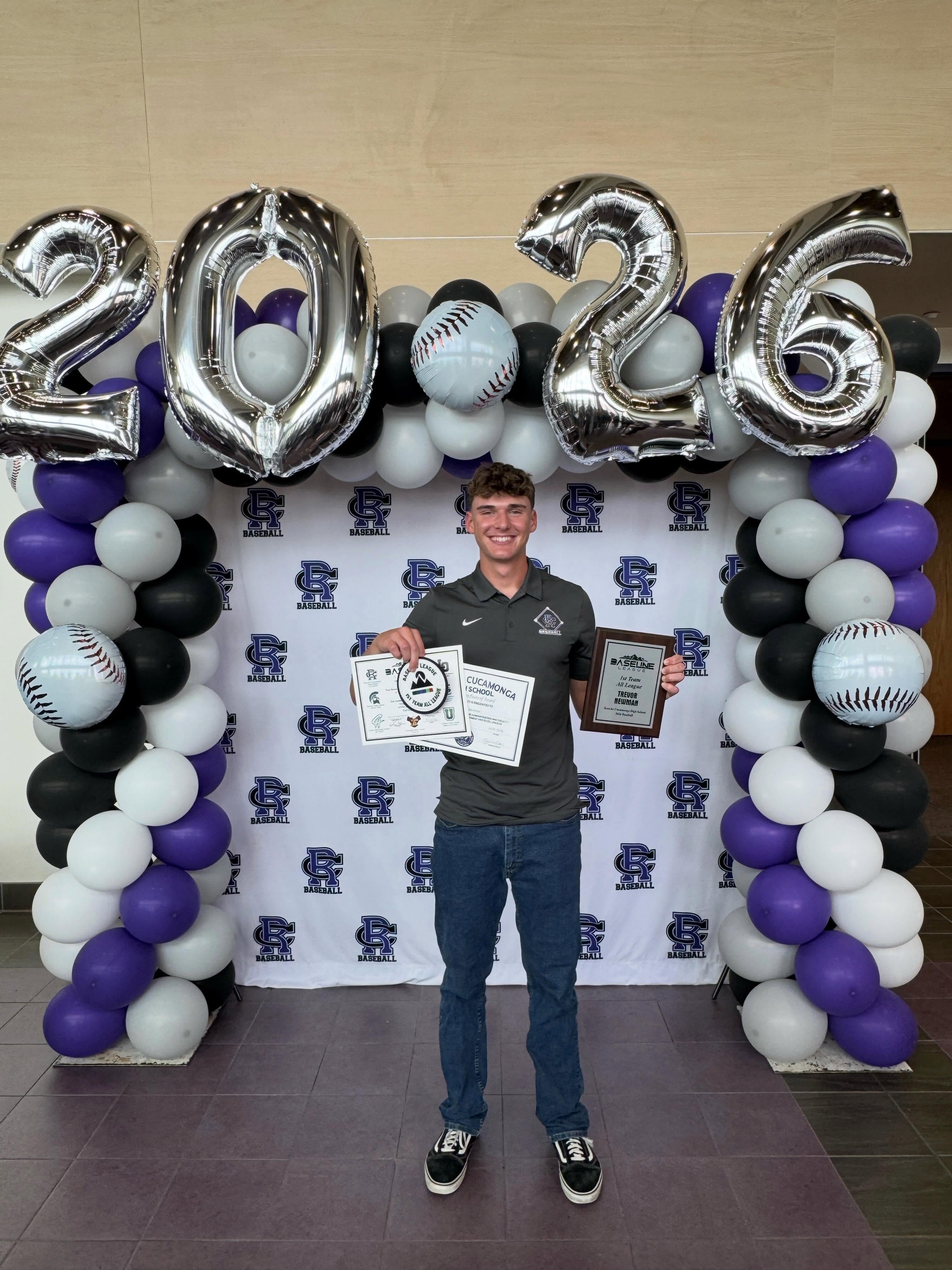 Year 2 for T is officially in the books. What a season it was. The friendships he built, the growth he showed as a player, teammate, and friend, and the memories made along the way are truly priceless.
We are endlessly proud of Trevor — not just for his accomplishments on the field, but for the hard work, dedication, and sacrifices he willingly makes because of how deeply he loves the game and how driven he is to become better in every aspect of life.
It meant so much to all of us that his aunt, uncle, and cousins were able to be there today to watch him receive 1st Team All-League honors at the banquet. His friends always joke that “he was made in a lab,” but the truth is much simpler: success like this comes from relentless work ethic, discipline, and heart. Trevor lives by the motto: “It is hard to fail, but it is worse to never have tried to succeed.”
Keep striving, buddy. The dreams you are chasing are getting closer every day, and we have no doubt you’ll make them a reality. We believe in you always ♥️