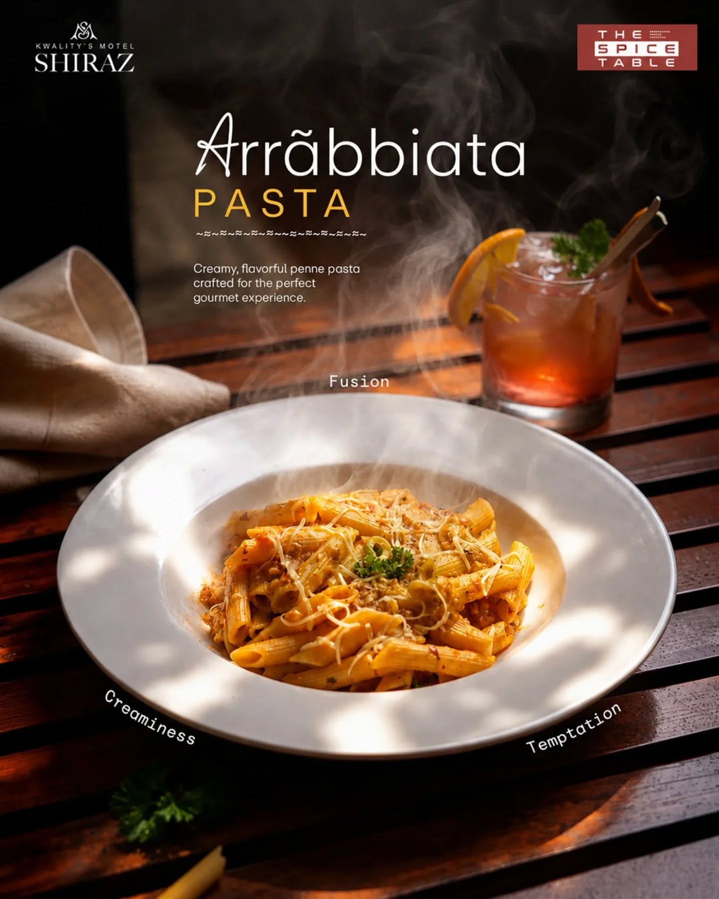 Twirl into a plate full of bold flavors and creamy indulgence with our sizzling Arrabbiata Pasta. 🍝
Every bite brings the perfect fusion of spice, richness, and gourmet satisfaction at Motel Shiraz.
( Creamy Pasta | Italian Flavours | Gourmet Experience | Cheesy Delight | Spicy Fusion | Food Lovers | Pasta Cravings | Motel Shiraz | The Spice Table | Fine Dining )