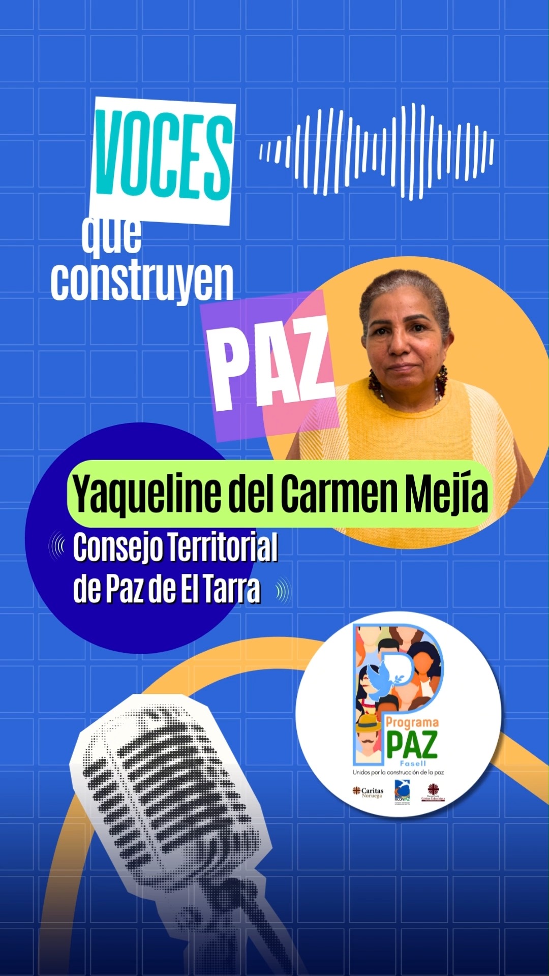 🎙️ ¡Te compartimos el sexto episodio de "Voces que construyen paz: historias locales que transforman a Colombia"!
Consejo de Paz de El Tarra: cuando el corazón del Catatumbo se niega a rendirse y sigue apostando por la paz.
Jacquelin Mejía nos cuenta cómo el Consejo Territorial de Paz de El Tarra acompaña a comunidades desplazadas, defiende los derechos humanos y mantiene viva la esperanza en uno de los territorios más golpeados por el conflicto.
El Programa Paz - Fase II es acompañado por FICONPAZ, con el apoyo de Cáritas Noruega.
#ProgramaPazFase2
#ProgramaPazFase2FICONPAZ
#Unidosporlaconstruccióndelapaz
@caritas_norge