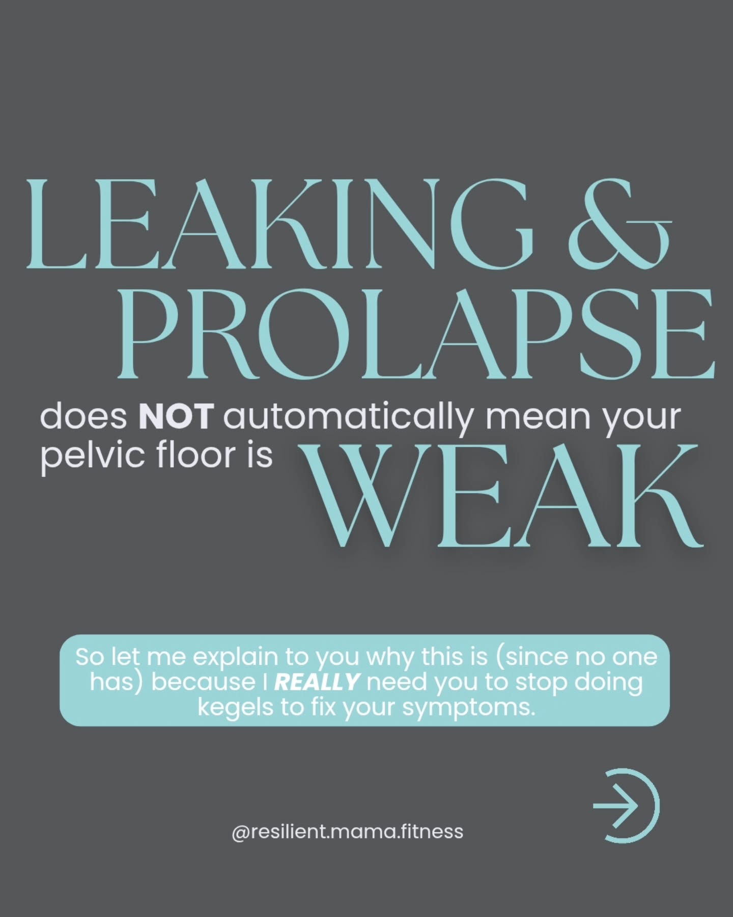 I had 3 conversations on this very topic after my post yesterday.
And unfortunately, I know there are a whole lot more of you out there who are probably doing kegels to fix your leaking and prolapse and your body is giving you signs that kegels are the last thing it needs.
Tightness ā function
Tension AND lengthens = function
Post has all the goods, but PLEASE reach out if you need individualized support and help finding a good PFPT. I have a network of hundreds of coaches that will help me help you find an amazing pelvic floor PT.
Be Resilient Mama!
#pelvichealth #pelvicfloor #prolapse #leaking #womenshealth
