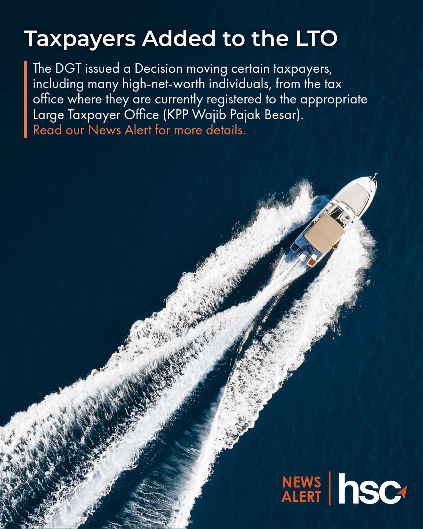 Read our latest News Alert on the Decision issued by the DGT regarding the transfer of certain taxpayers to the Large Taxpayer Office (LTO).
#HSCNewsAlert #TaxNews #DGT #TaxAlert