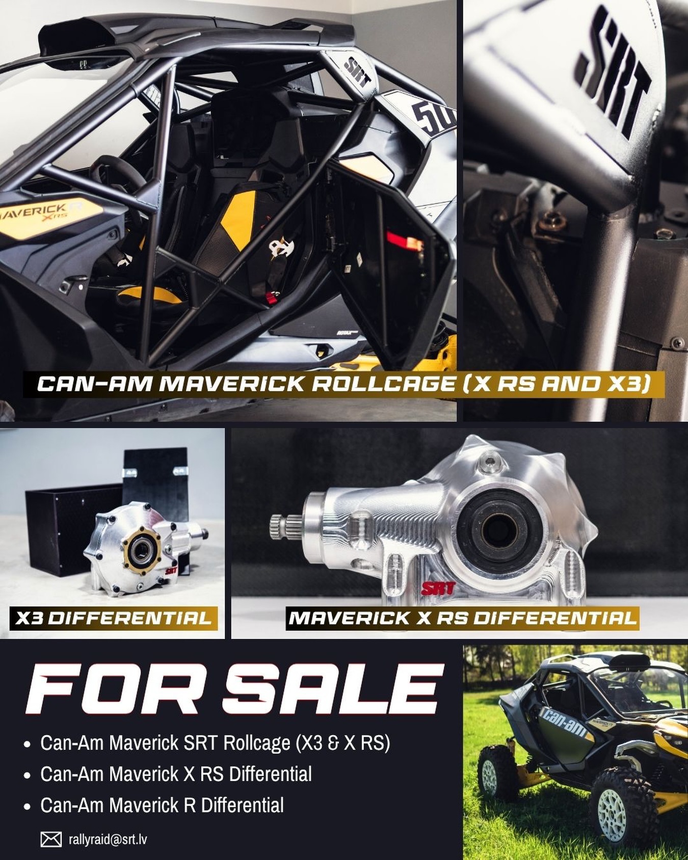 Upgrade your Can-Am Maverick X3 or X RS now! 😎
Following parts available for Can-Am Maverick models:
✔️ ASN Safety Rollcages
- Two different versions for X RS available in stock
- For X3 available by order
✔️ SRT LSD Front Differential (2x Dakar-Winning 🏆)
- For X RS Available by order
- For X3 available in stock
⬆️ This differential is designed to fit with rear driveshafts, which means all 4 driveshafts are the same - reducing the number of spare parts needed.
📩 For more detailed information or other parts: rallyraid@srt.lv
#SRT #SportsRacingTechnologies #RallyRaid #CanAmMaverick