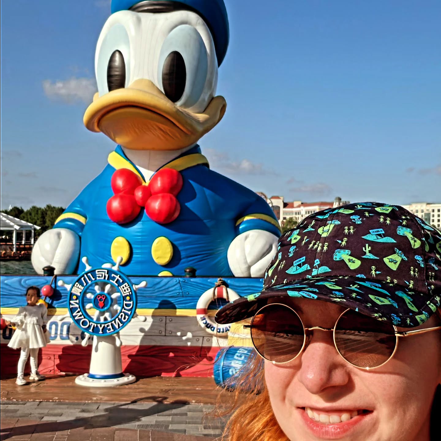 Walking around downtown Disney Shanghai. This has some of the best merch I've seen from any Disney park!! So cute!
