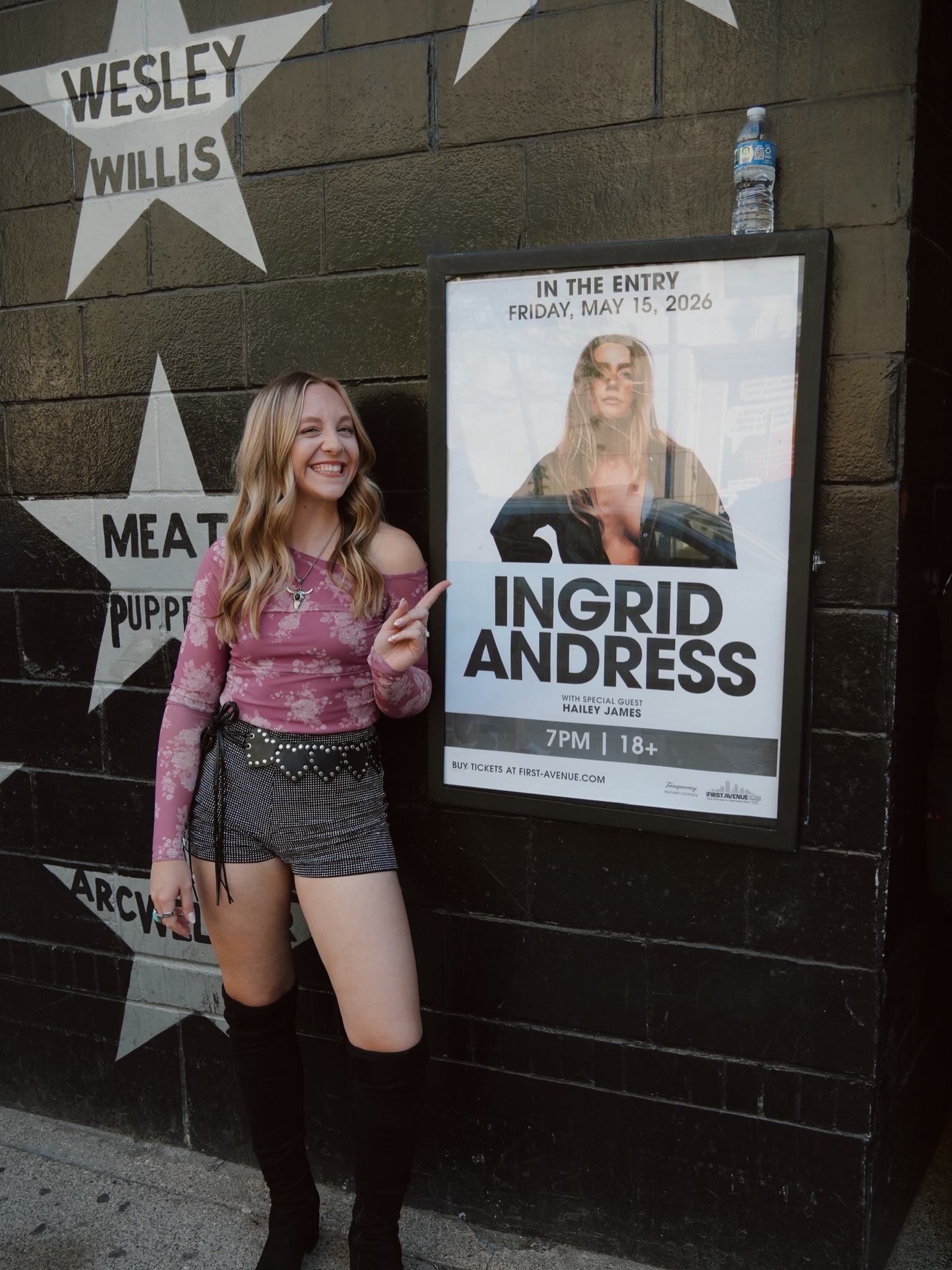 Big wins to celebrate lately…especially last night with @ingridandress 🫶🏻🥂🎶🥺
…okay but seriously Ingrid is such a bold, kind, and inspirational human being. She is unapologetically herself and is one of the best songwriters in the business. Last night was truly an honor to play with you. 🩷