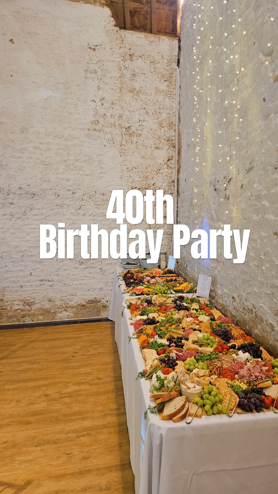 Flat Grazing Table + Dessert Graze for 50 🎉