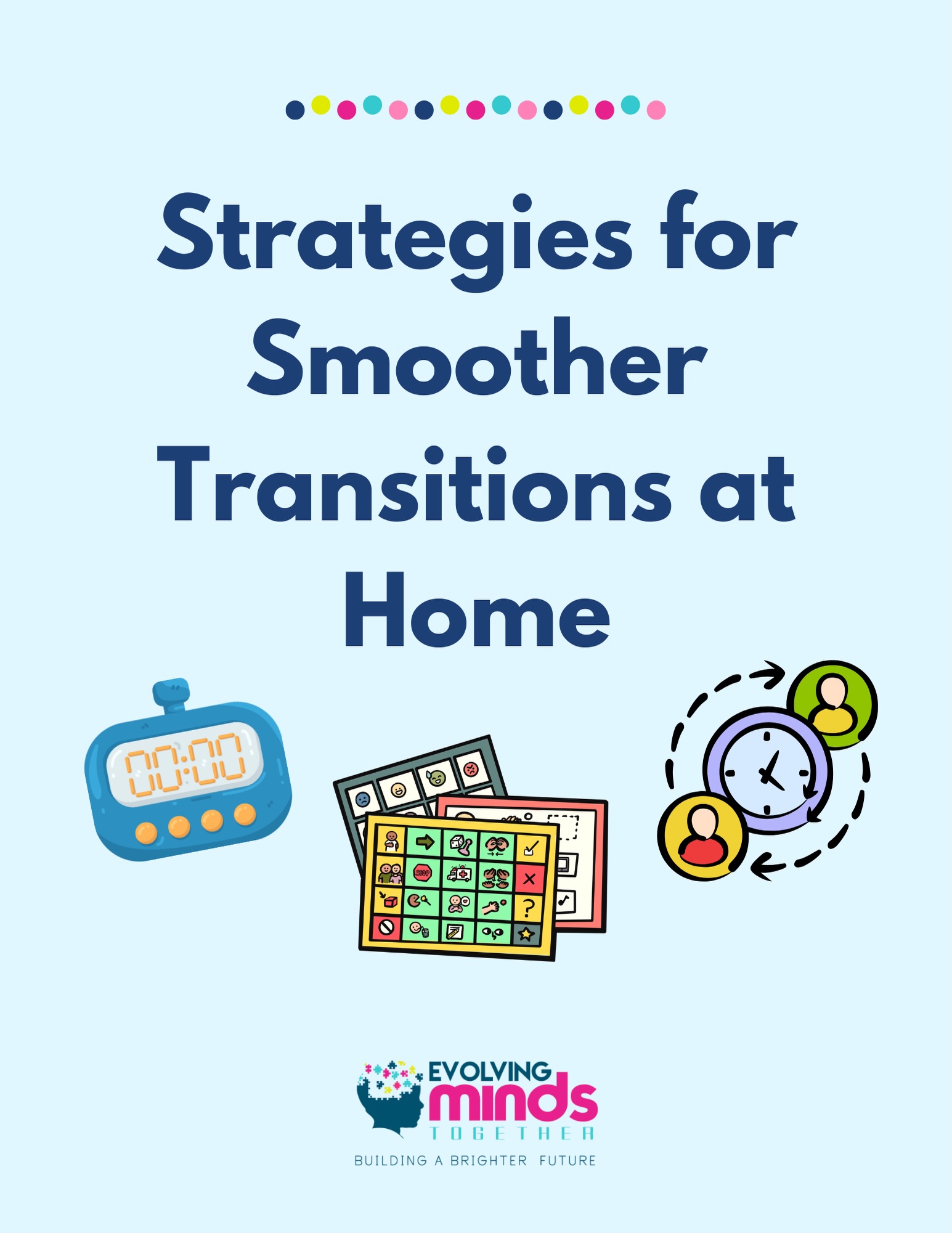 Transitions can be hard — but a few simple strategies can make a BIG difference 💙
Visual schedules, timers, choices, and first/then language can help create more predictability, increase cooperation, and reduce stress during daily routines at home.
Small changes = smoother moments ✨
Which strategy has worked best for your learner? Let us know in the comments ⬇️
#Transitions #AtHomeStrategy #ABA #EvolvingMindsTogether #Autism