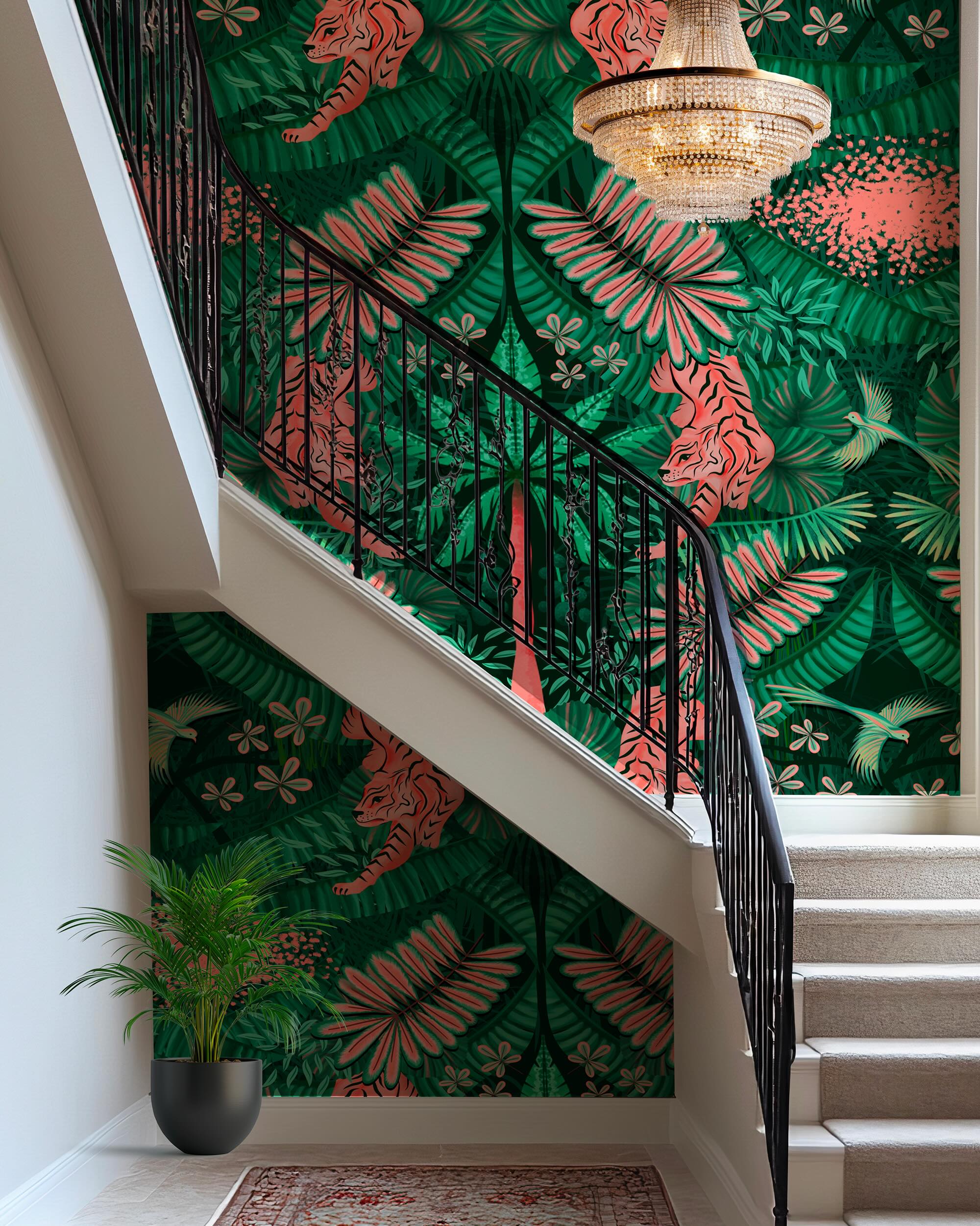 « Le passage du tigre »
En papier peint ou tapis ? 😊