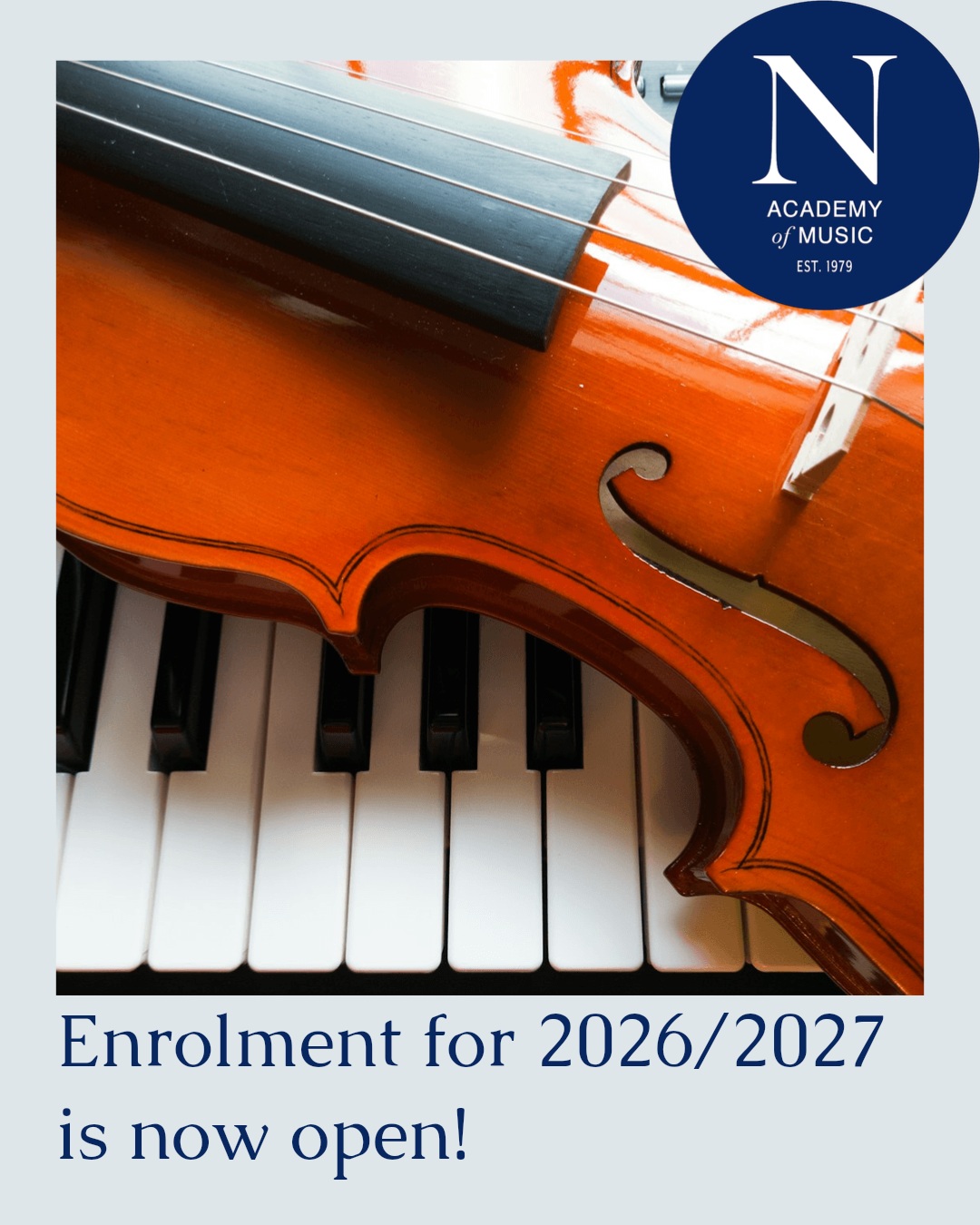 Enrolment for the 2026/2027 academic year is now open at Newpark Academy of Music!
We’re looking forward to another year of lessons, ensembles, and performances, and places do fill quickly each year, so we’d encourage you to book early if you’re planning to join us.
You can register through our website or directly here:
https://register2627.mymusicstaff.com/
For any registration questions, please contact register@newparkmusic.ie
We look forward to seeing you at Newpark!