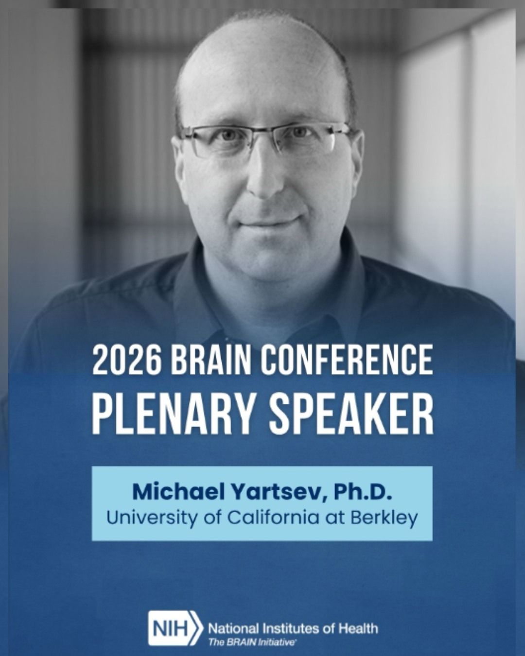 The #BRAINInitiative welcomes Dr. Michael Yartsev as a plenary speaker at the 2026 #BRAINConference. Register now to attend Dr. Yartsev’s riveting presentation on Neural Mechanisms of Natural Spatial Behavior in Freely Flying Bats. #LinkinBio #studyBRAIN