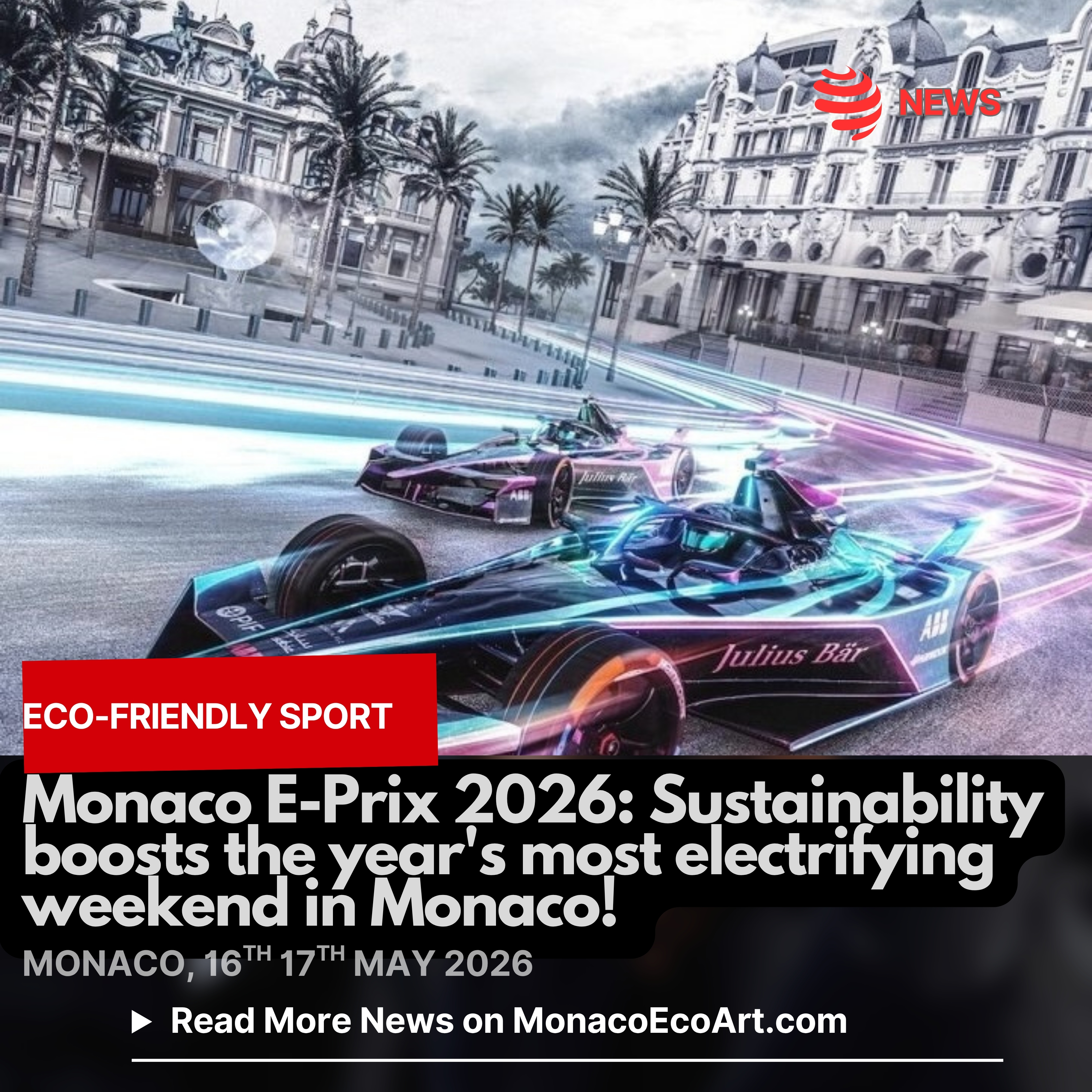 ✒🇲🇨 MONACŒCOART®
🏎️🔋ECO-FRIENDLY SPORT
🇬🇧🇺🇸 Monaco E-Prix 2026: Sustainability boosts the year's most electrifying weekend in Monaco!
🇫🇷 Monaco E-Prix 2026 : La Durabilité dynamise le week-end le plus électrisant de l’année à Monaco!
🇮🇹 Monaco E-Prix 2026: la Sostenibilità dà impulso al fine settimana più elettrizzante dell'anno!
🇪🇸 Monaco E-Prix 2026: ¡La Sostenibilidad impulsa el fin de semana más electrizante del año en Mónaco!
Read the full text of the article at: www.monacoecoart.com
#fiaformulae #formulae #f #abbformulae #motorsport #racing #formula #eprix #electricracing #race #fe #electric #racecar #motorsports #formulaelectric #fia #cars #fanboost #abbfiaformulae #wec #memes 📸 © @fiaformulae @fia.official @automobileclubmonaco - Contents and Layout: © MonacoEcoArt.com