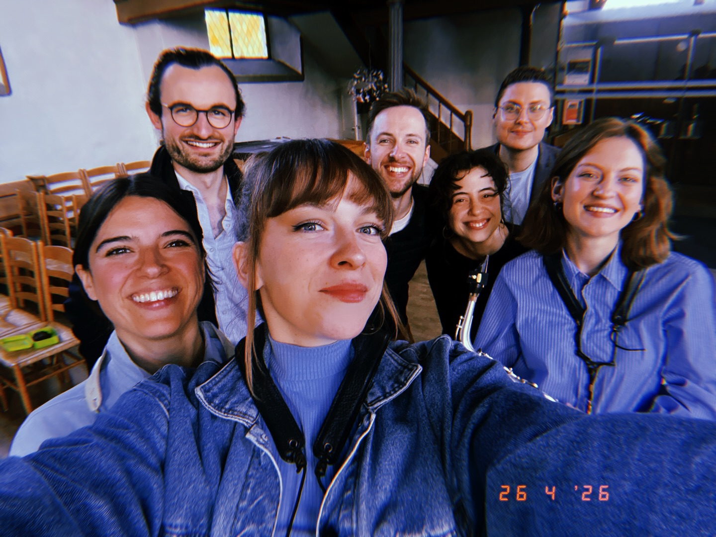 Still reminiscing about our recording days with @copulaproductions and composer Marc Vogler . ✨
A few intense days filled with beautiful original music for saxophone quartet, laughter, tired eyes, encouraging each other, late evenings, and very early mornings. But we did it. ❤️
So grateful for this experience and for the wonderful people who shared it with us. Thank you @jeanphilippeapel, @lydia.rms, and @marcl.vogler. We can’t wait for you to hear what we created together. 🎷