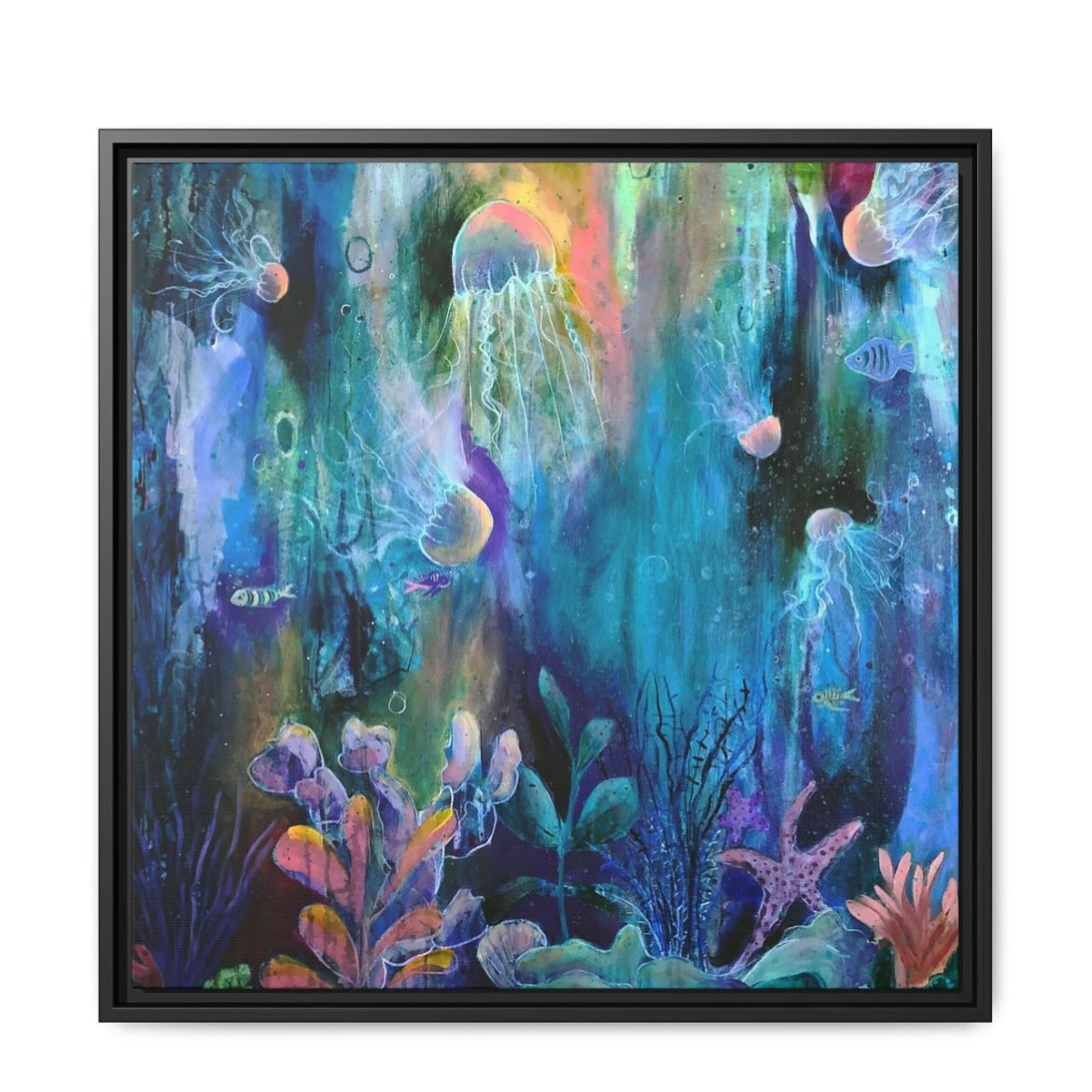 If some of you remember, a few years ago I went though a jellyfish 🪼 painting era and they sold really well. This large jellyfish painting original has sold but is now available as framed prints from $37. They look so great framed www.sandravincentart.com.au
#jellyfishpainting #underwaterpainting #sandravincentart #abstractpainting #sealifepainting