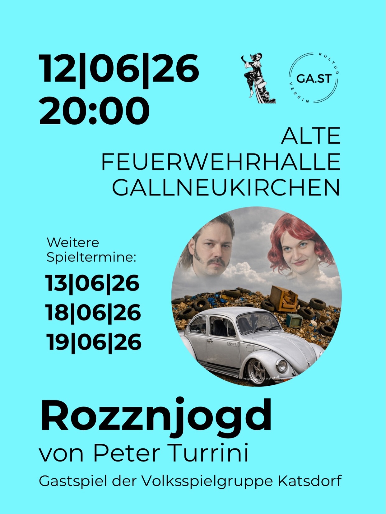 „Auspeitsch’n sollt man se!“ 🎭
Volksspielgruppe Katsdorf spielt
Rozznjogd von Peter Turrini - eine eindringliche und dialektstarke Tragikkomöfie über Armut, Ausgrenzung und das Leben am Rande der Gesellschaft
🗓️
• Premiere: 12|06|26
• 13|06|26
• 18|06|26
• 19|06|26
📍 Alte Feuerwehrhalle Gallneukirchen
🔜Tickets ab 18.05, Link in Bio!
#rozznjogd #peterturrini #volksspielgruppekatsdorf #kulturvereingast