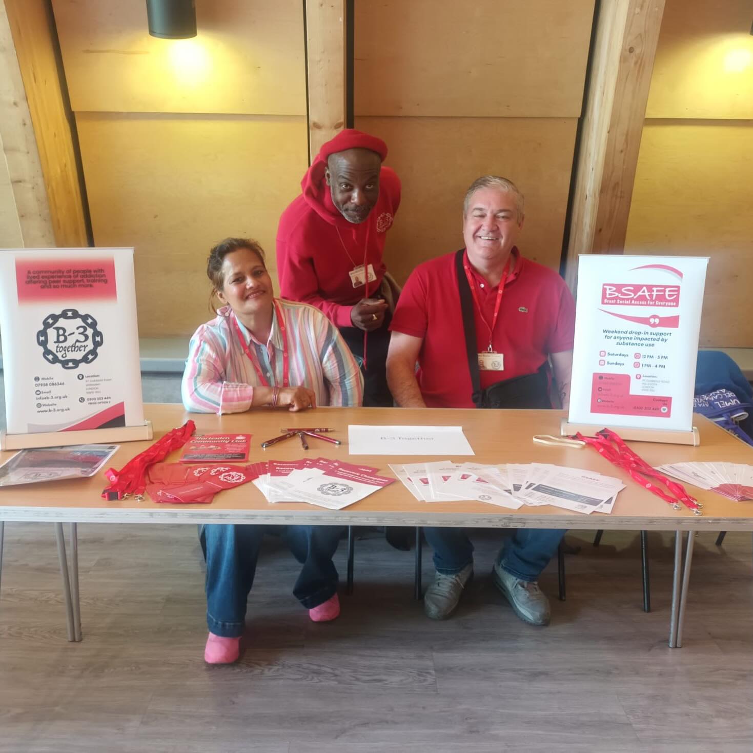 Mamta , Jerry and Jason at the launch of the Transition homeless project at Brent community enterprise centre