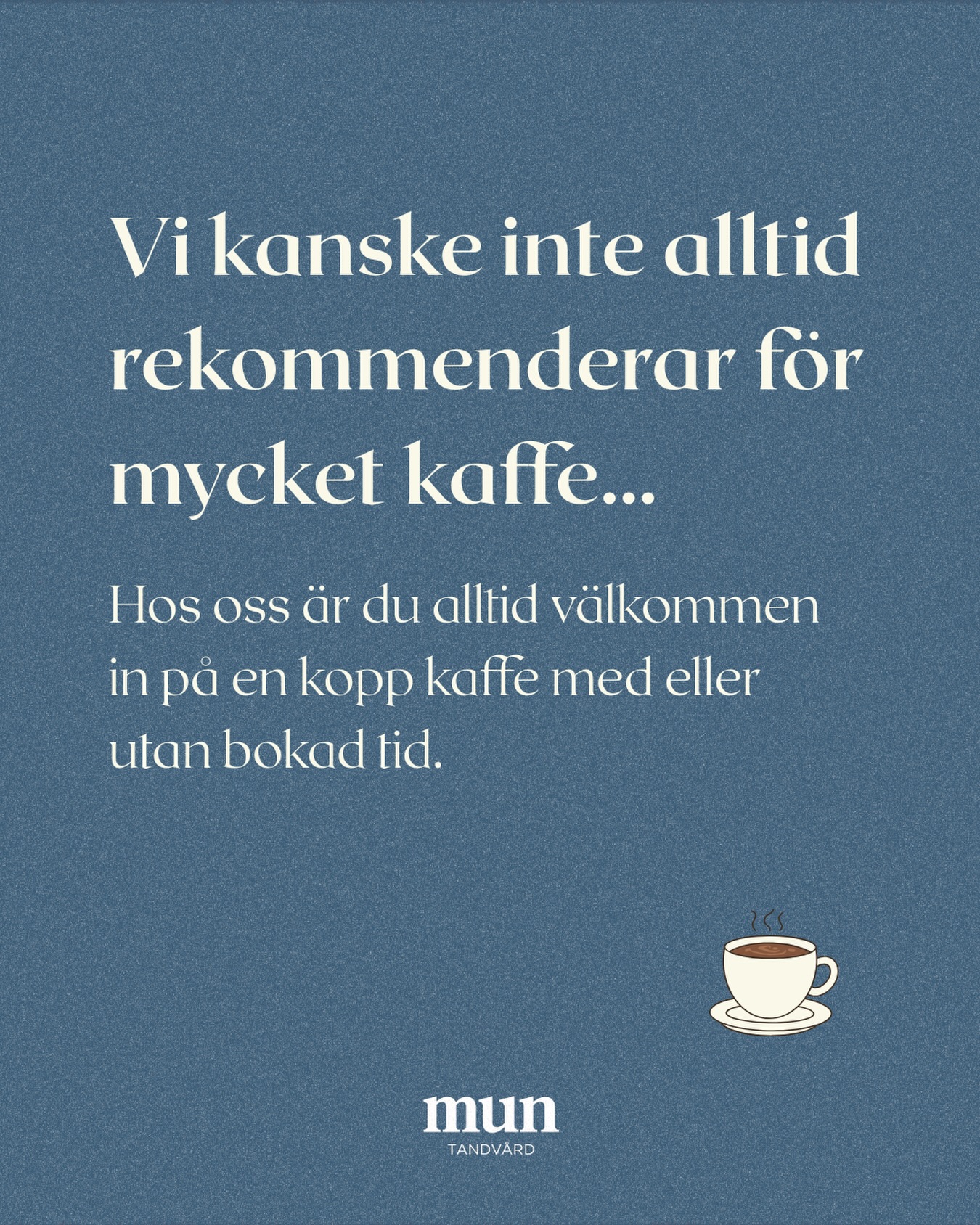 Vi ser fram emot att träffa dig🤗☕️