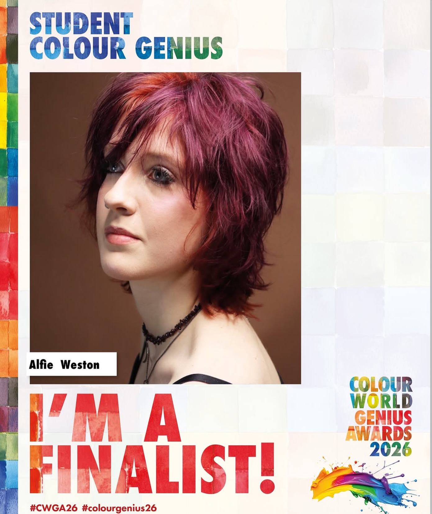Colour World Genius Awards Finalists 🌈
We are honoured to be finalists for #CWGA26 in Student Colour AND Mens Colour 🙌
We can’t wait to celebrate with all the other finalists at the finals in June 🏆
📍 24 Tacket Street, IP41BA
.
#colourgenius #scalpbleach #creativecolour #ipswichsalon